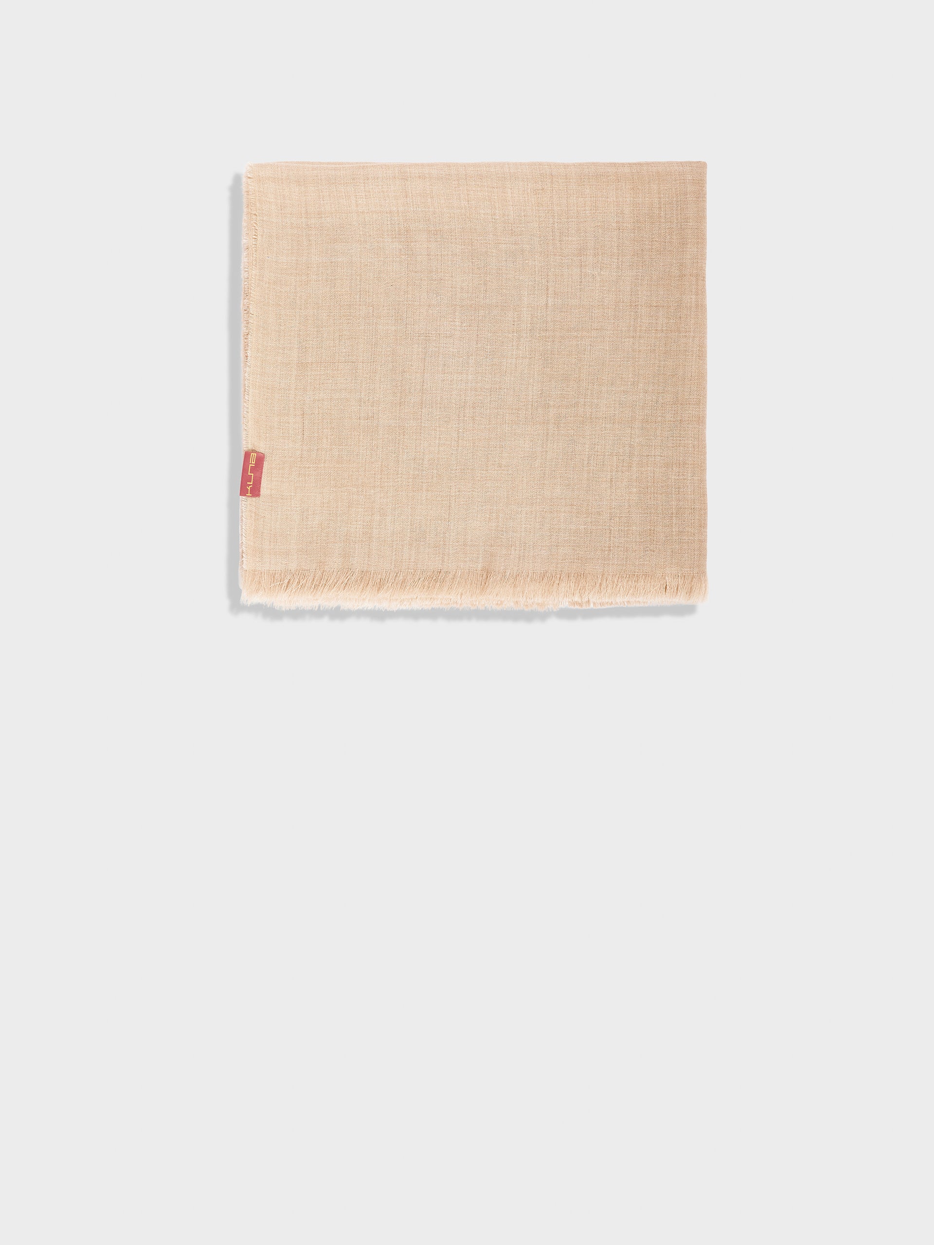 Teaberry B Shawl Baby Alpaca Color Beige - Image 2