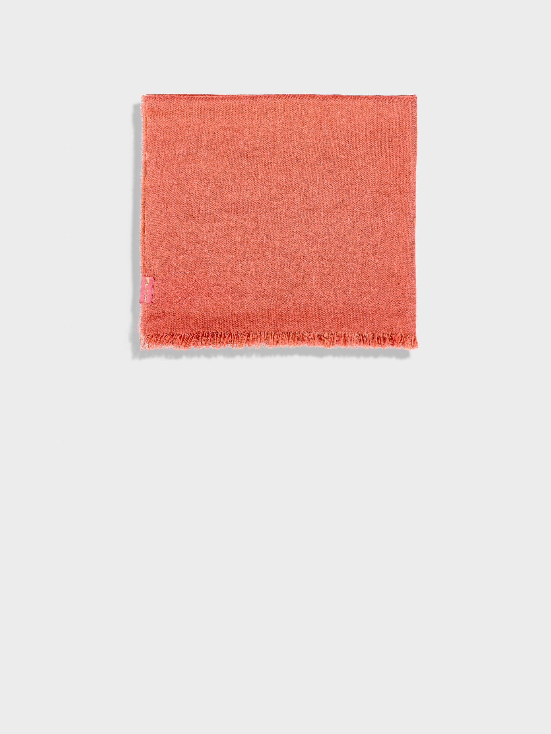 Teaberry Shawl Baby Alpaca Color Orange - Image 2