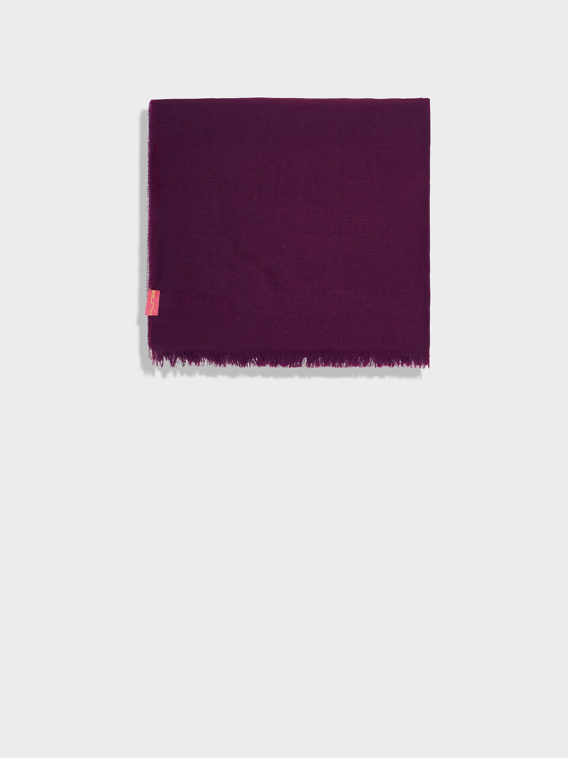 Teaberry Shawl Baby Alpaca Color Purple - Image 2