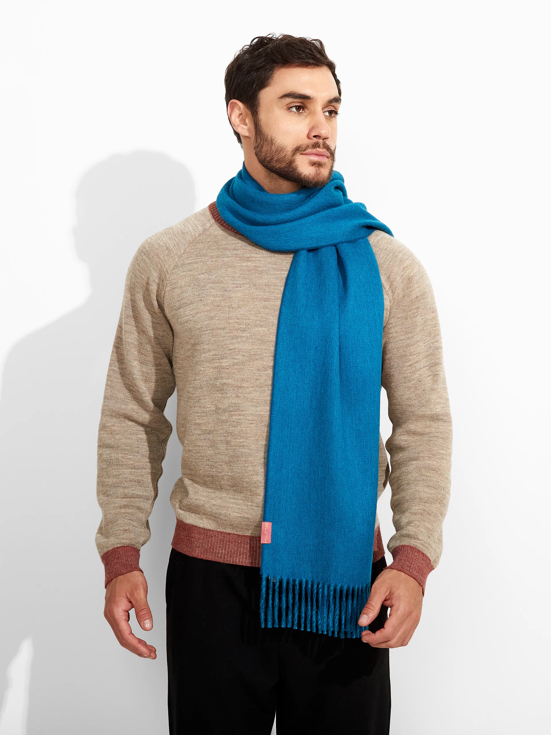 Tundra Scarf Baby Alpaca Color Blue - Image 4