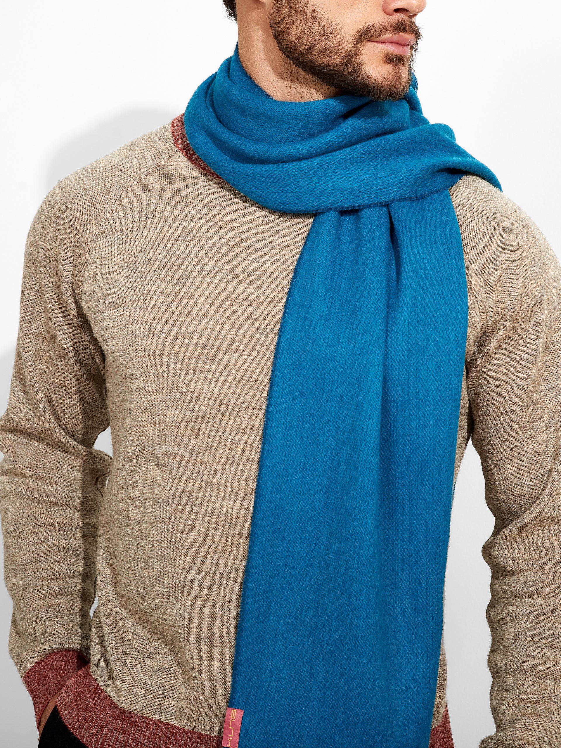 Tundra Scarf Baby Alpaca Color Blue - Image 5