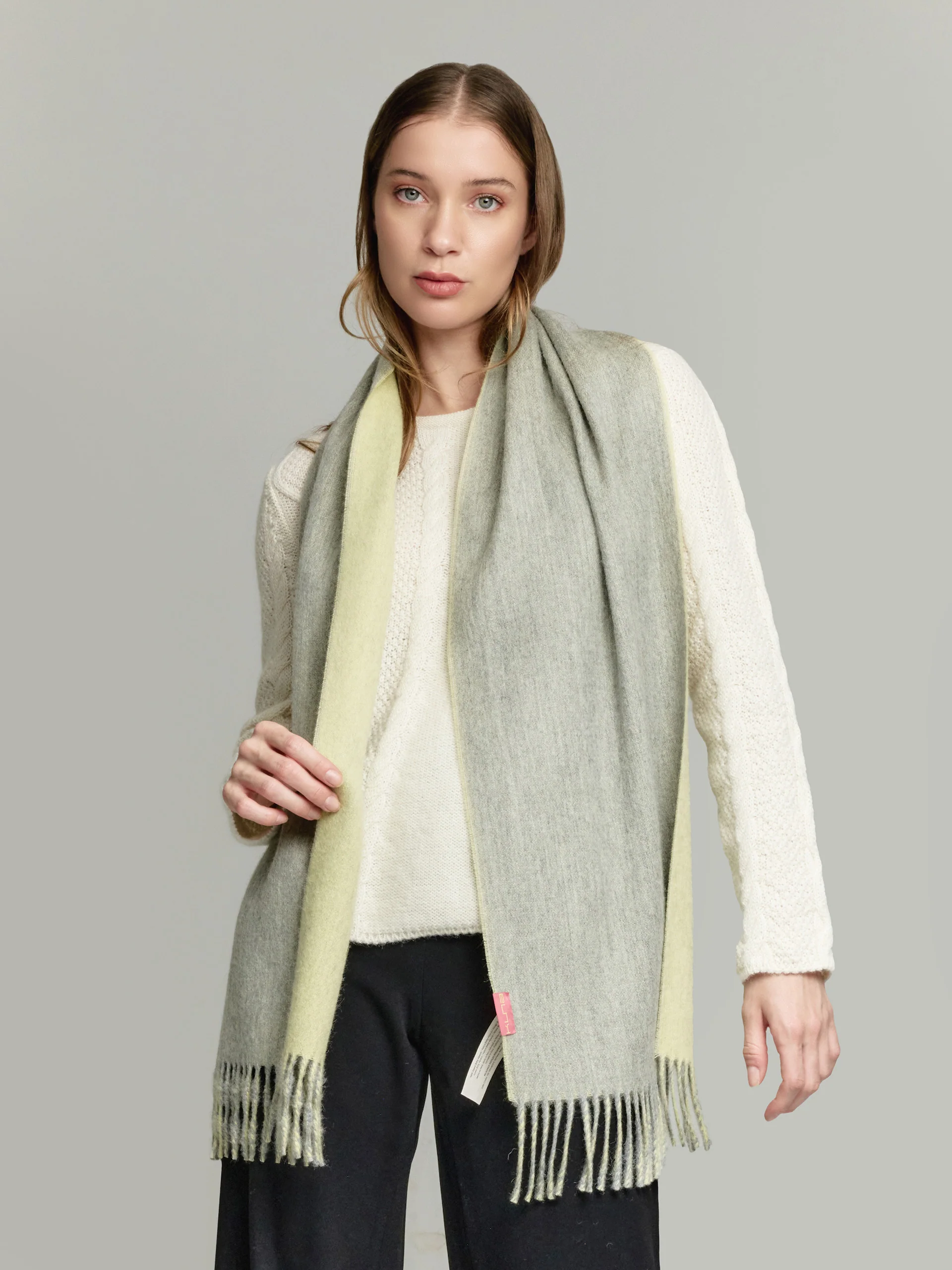 Tundra Scarf Baby Alpaca Color Green