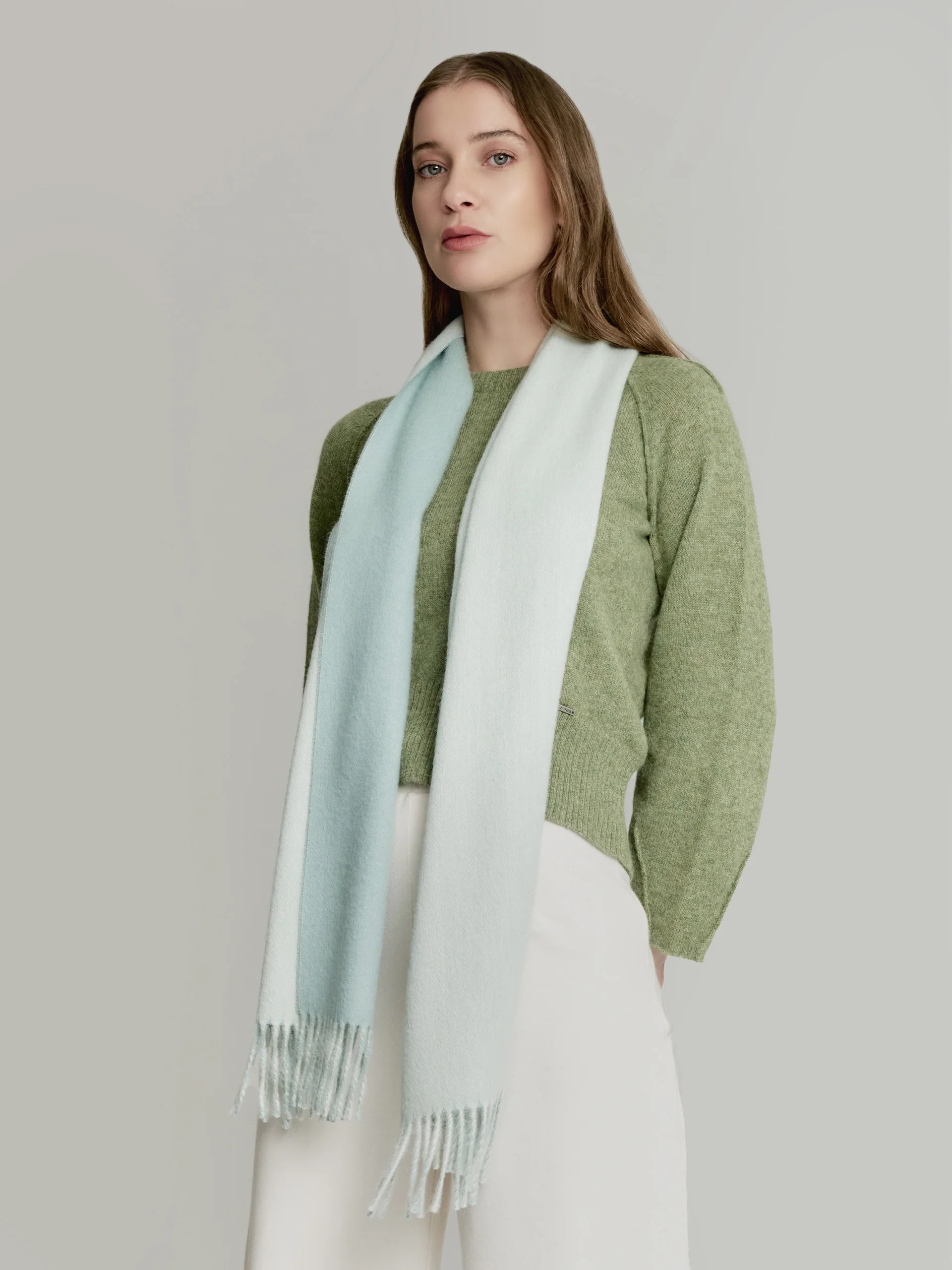 Tundra Scarf Baby Alpaca Color Green