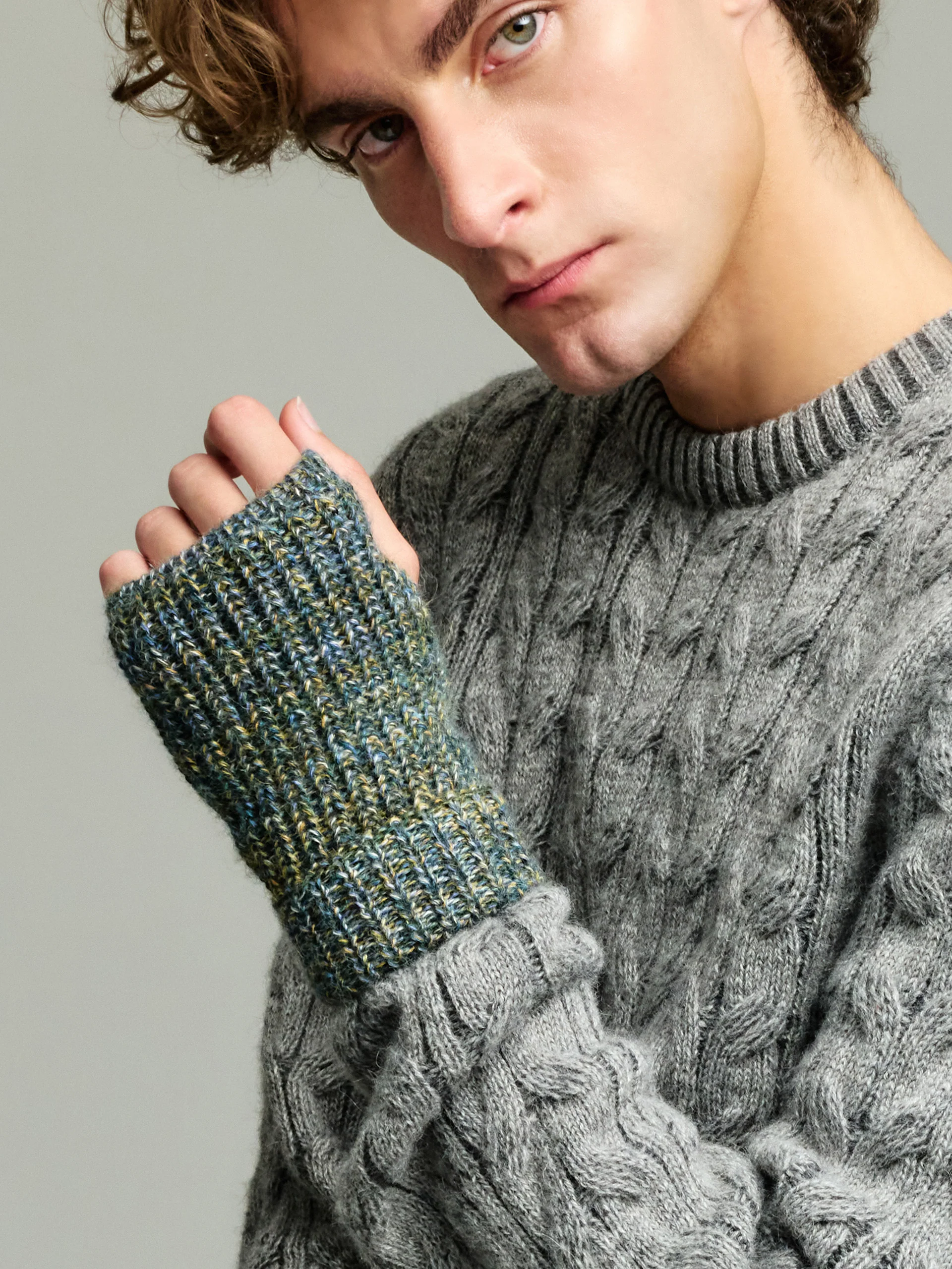 Ubicate Gloves Gloves Baby Alpaca Color Turquoise - Image 5