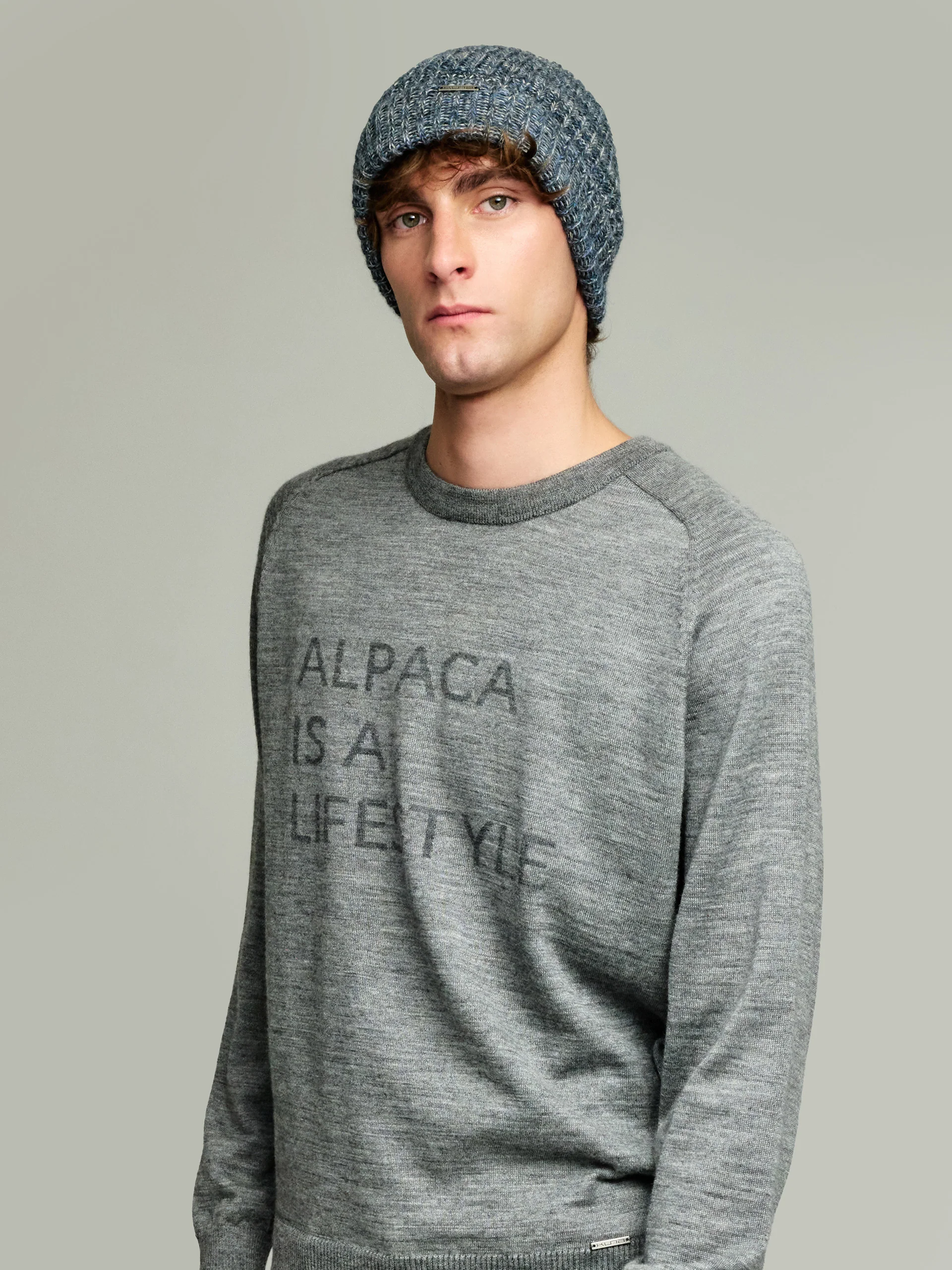 Ubicate Hat Hat Baby Alpaca Color Blue - Image 4
