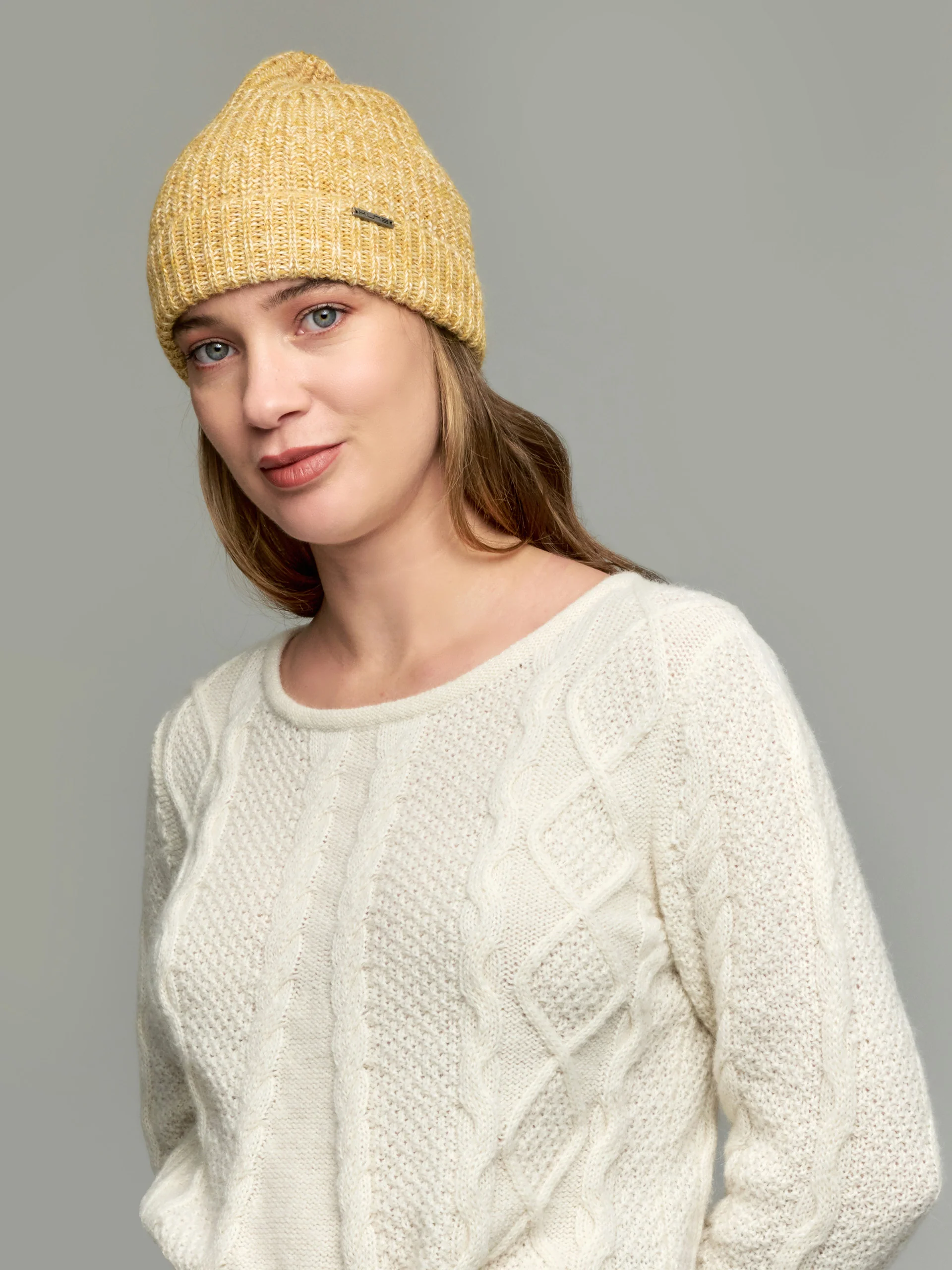 Ubicate Hat Hat Baby Alpaca Color Yellow