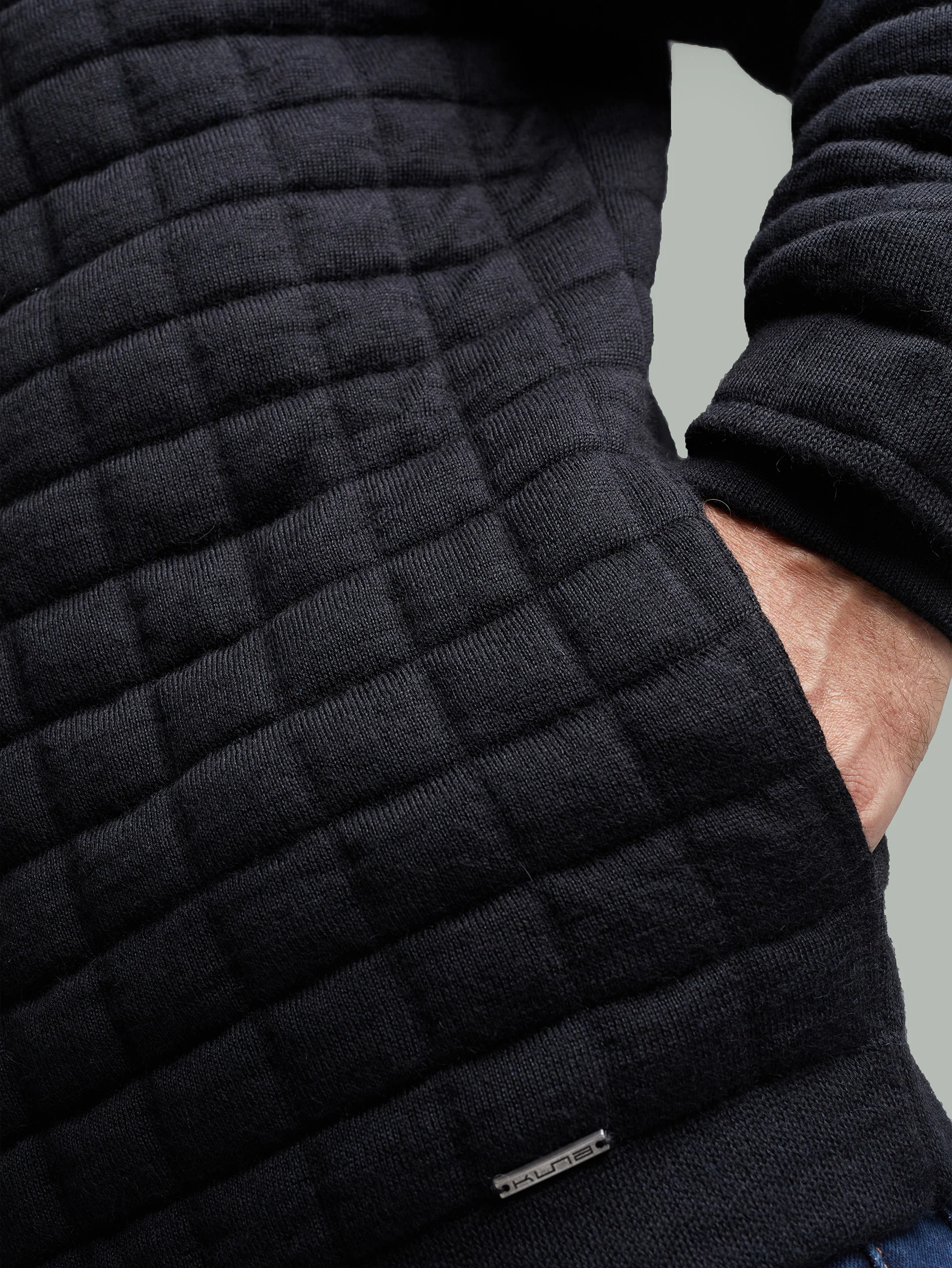 Usain Cardigan Baby Alpaca Color Black - Image 5
