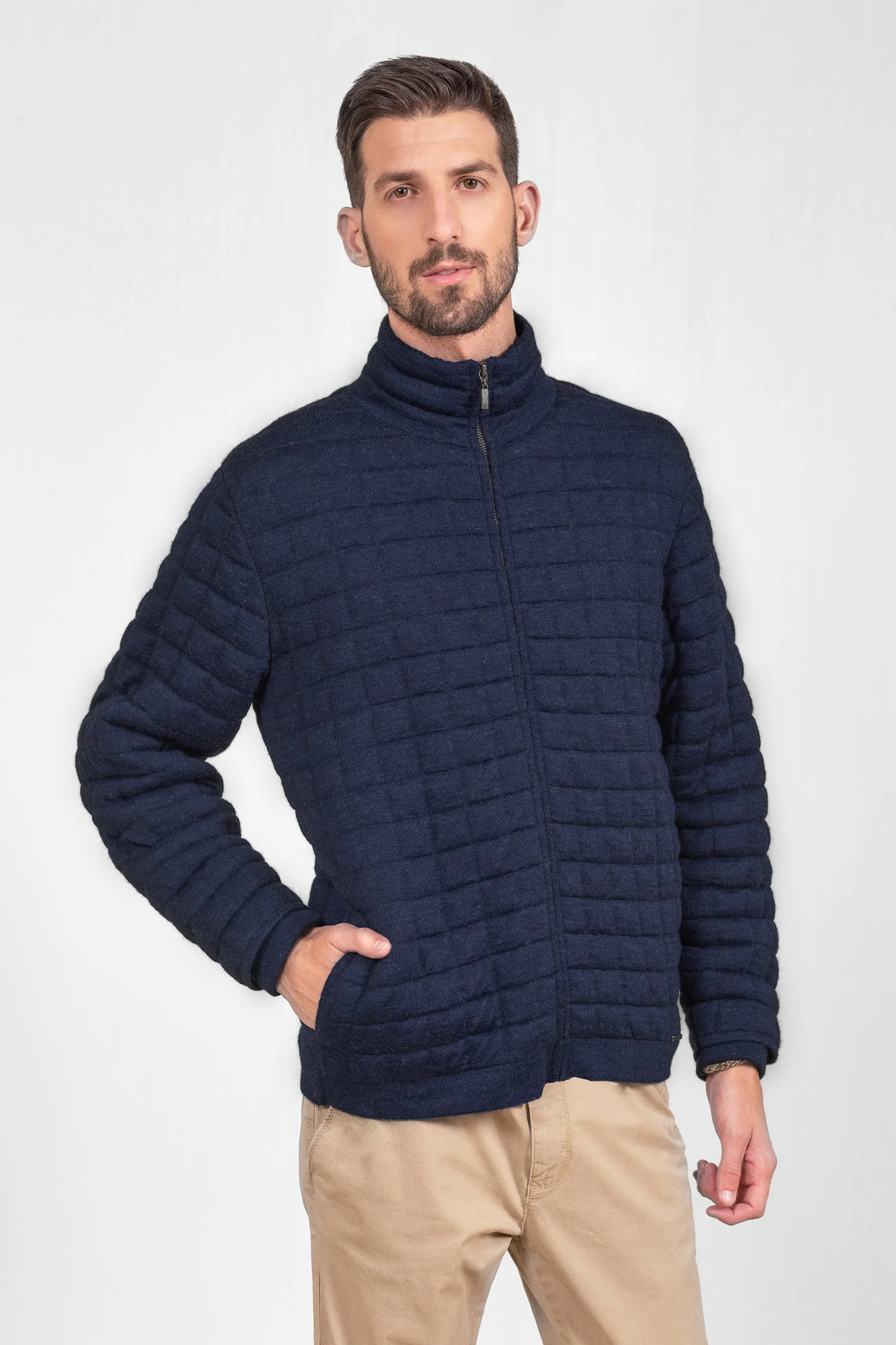 Usain Cardigan Baby Alpaca Color Blue - Image 2