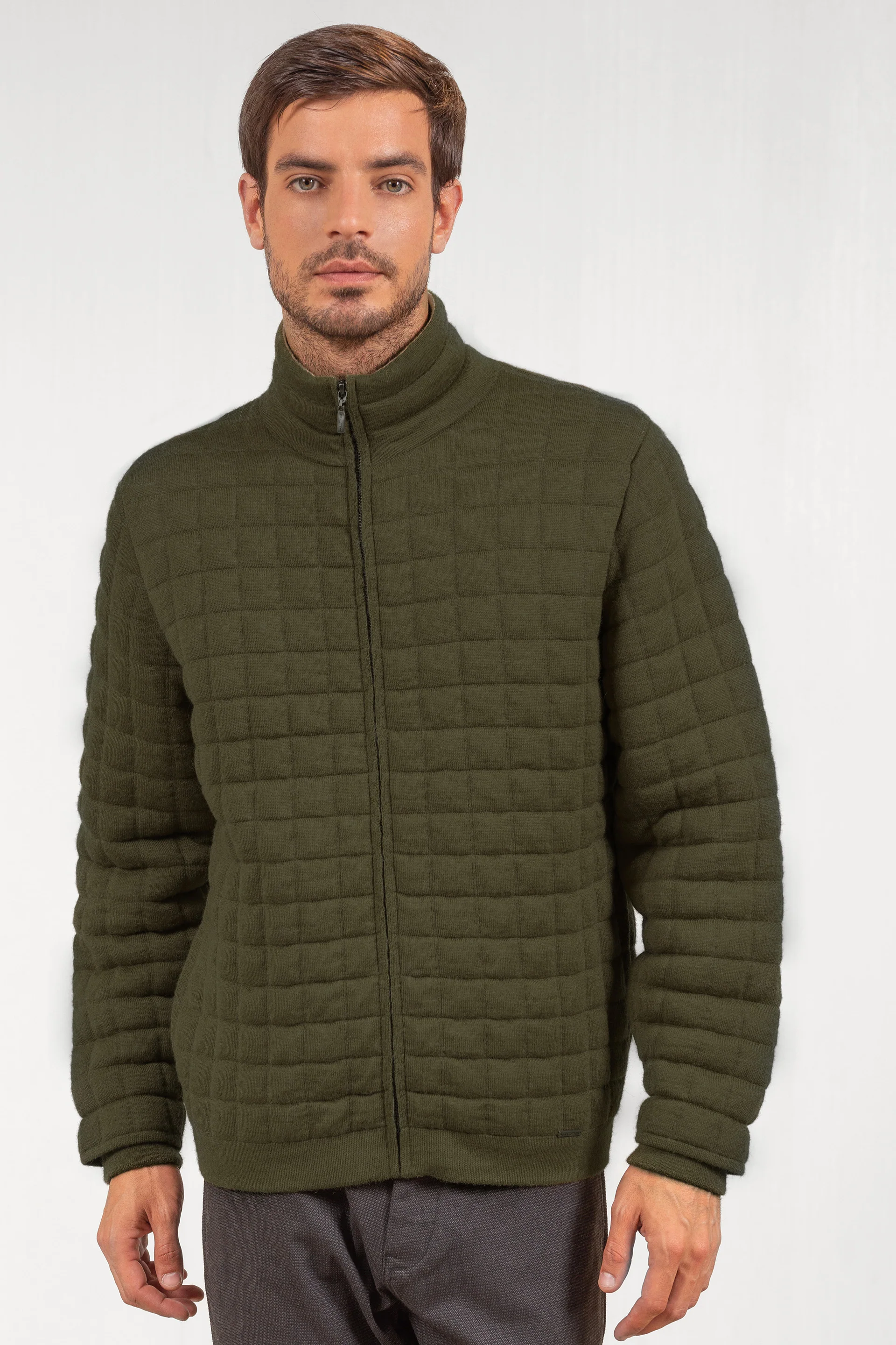 Usain Cardigan Baby Alpaca Color Green - Image 2