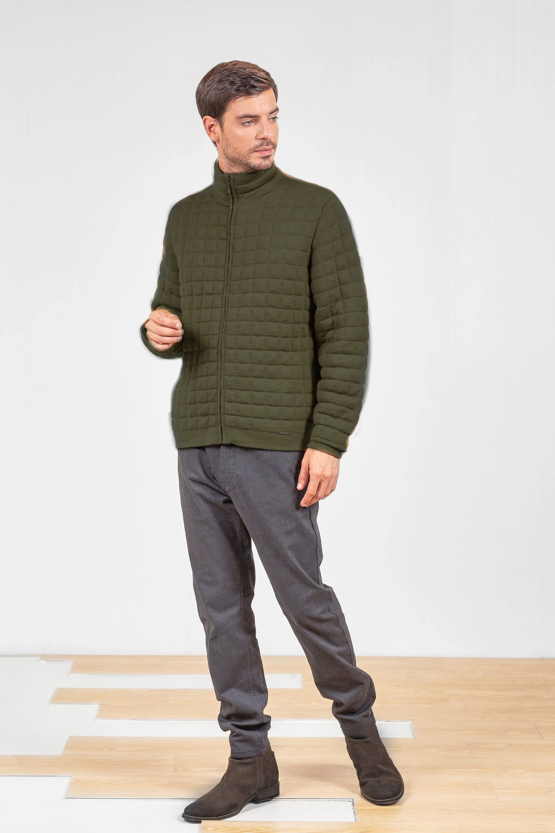 Usain Cardigan Baby Alpaca Color Green - Image 4