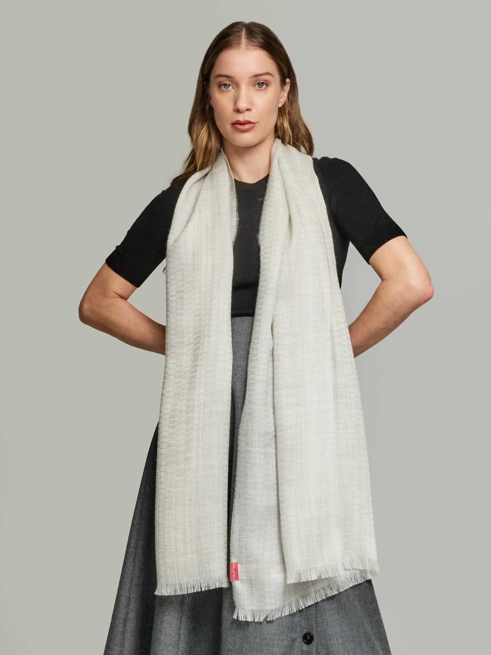 Vermondi Eco Shawl Baby Alpaca Color Grey