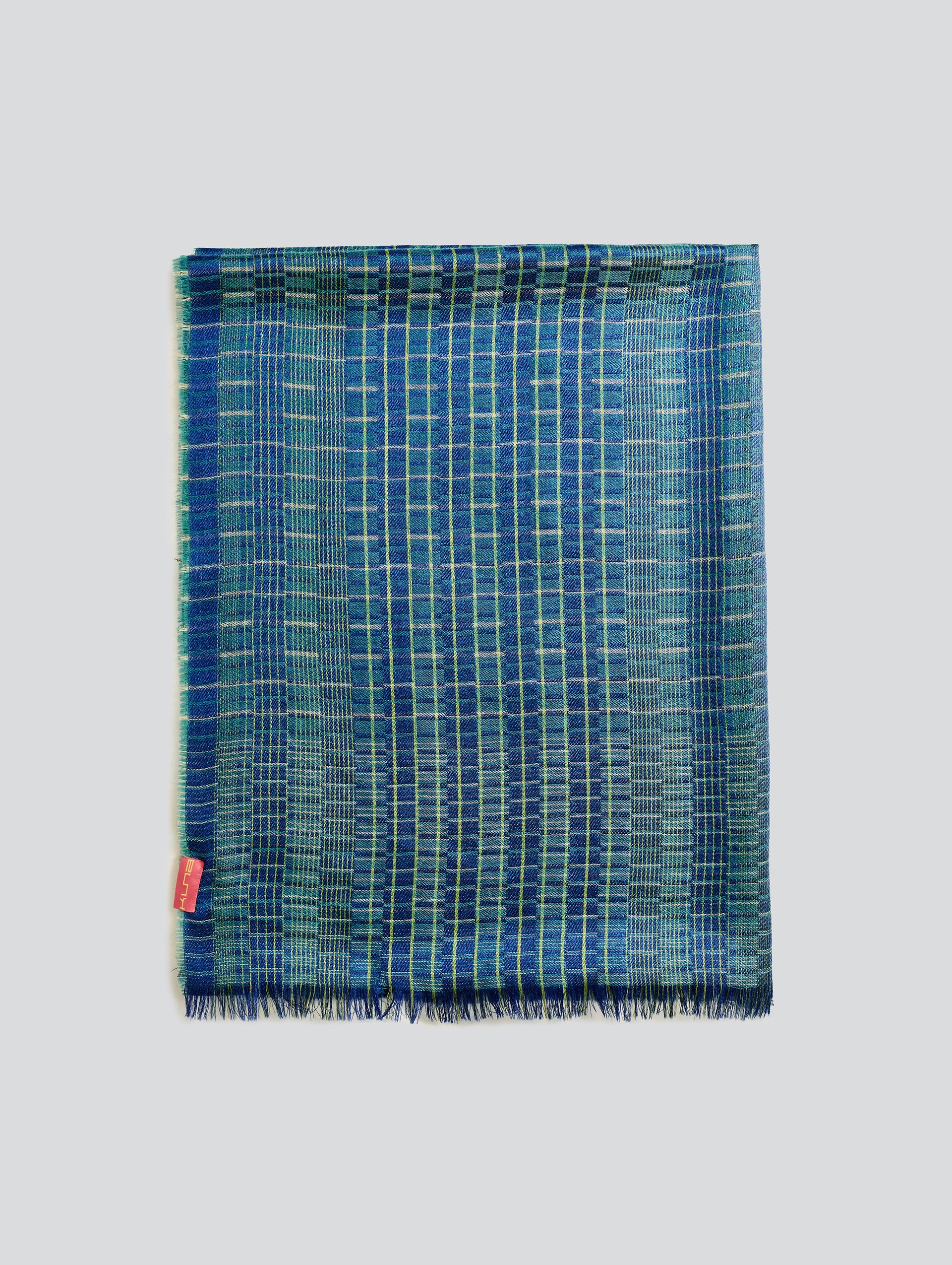 Vermondi Shawl Baby Alpaca Color Blue - Image 2