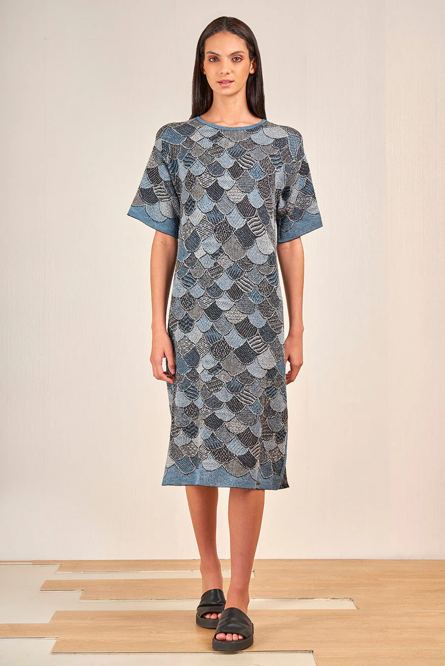 Vapiano Dress Baby Alpaca Color Atardecer - Image 3