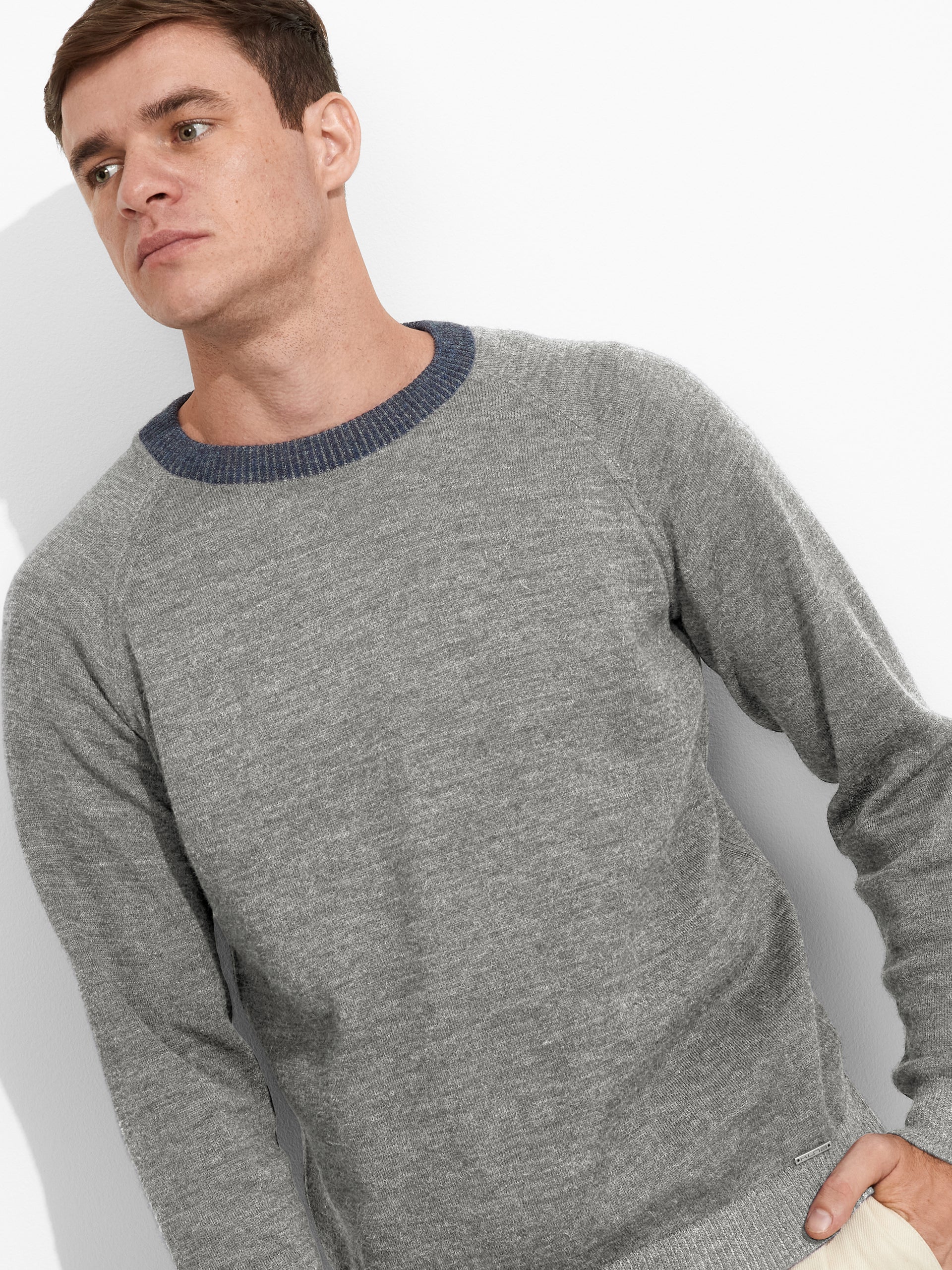 Vittorio Sweater Baby Alpaca Color Blue - Image 2