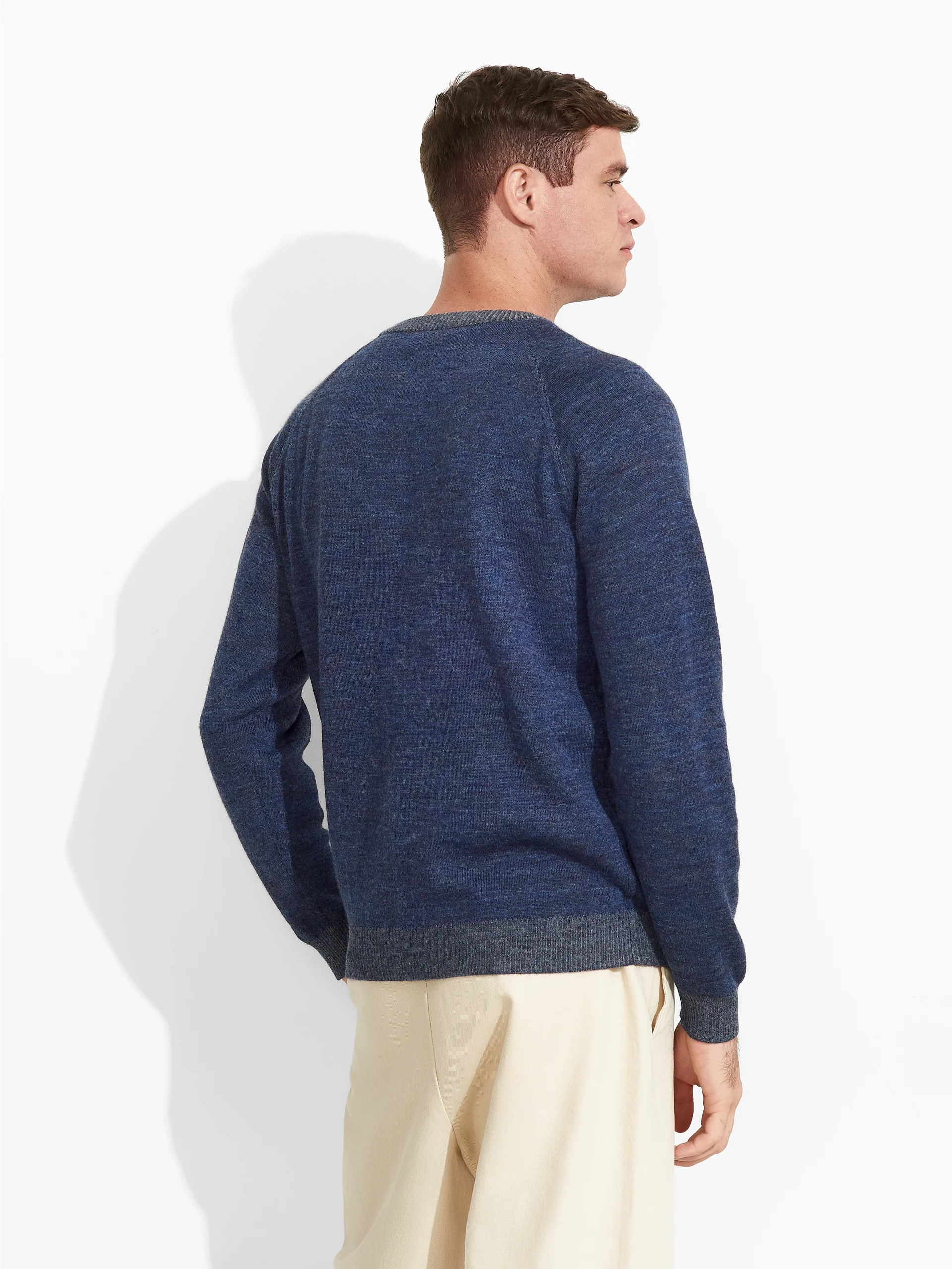 Vittorio Sweater Baby Alpaca Color Blue - Image 4