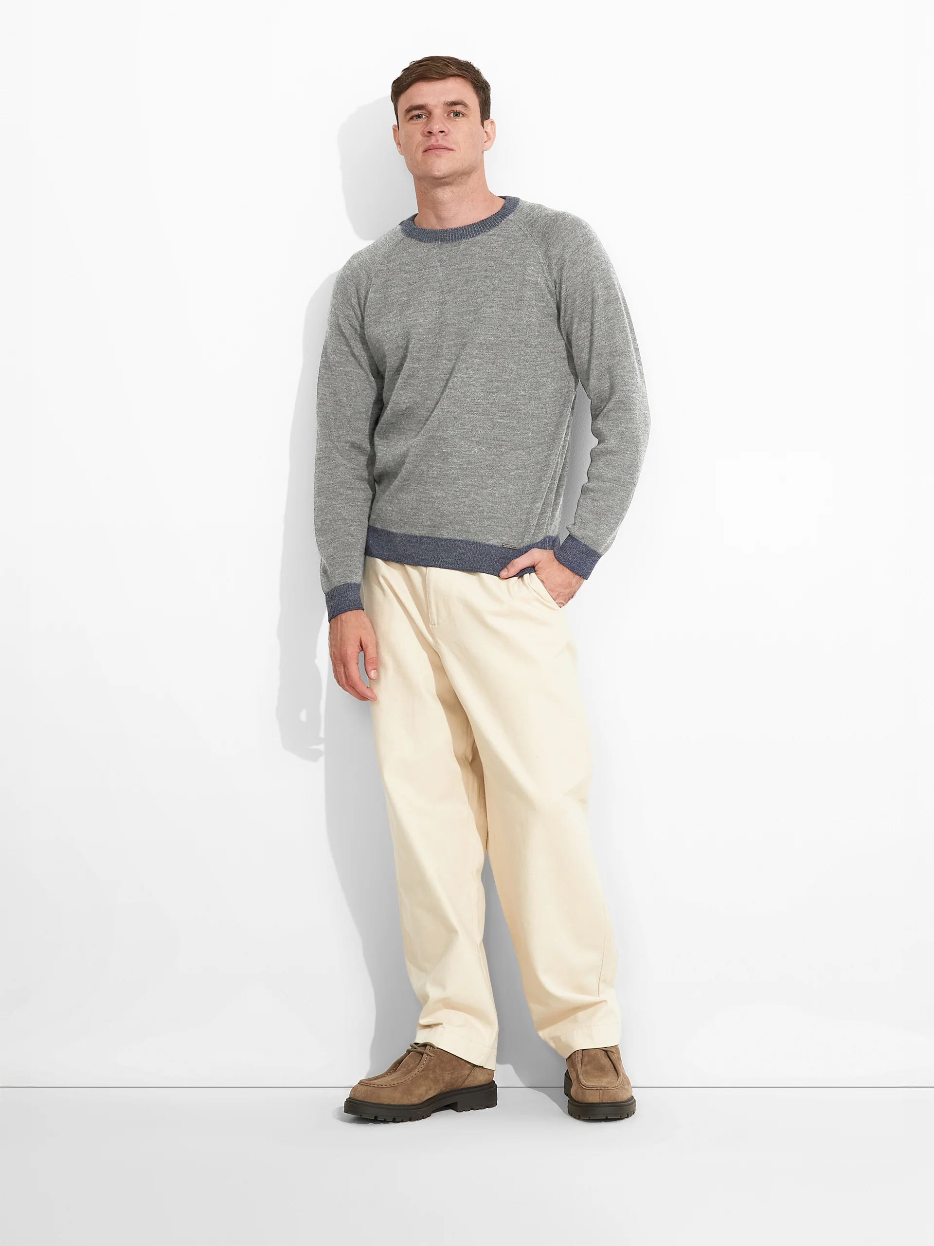 Vittorio Sweater Baby Alpaca Color Blue - Image 9