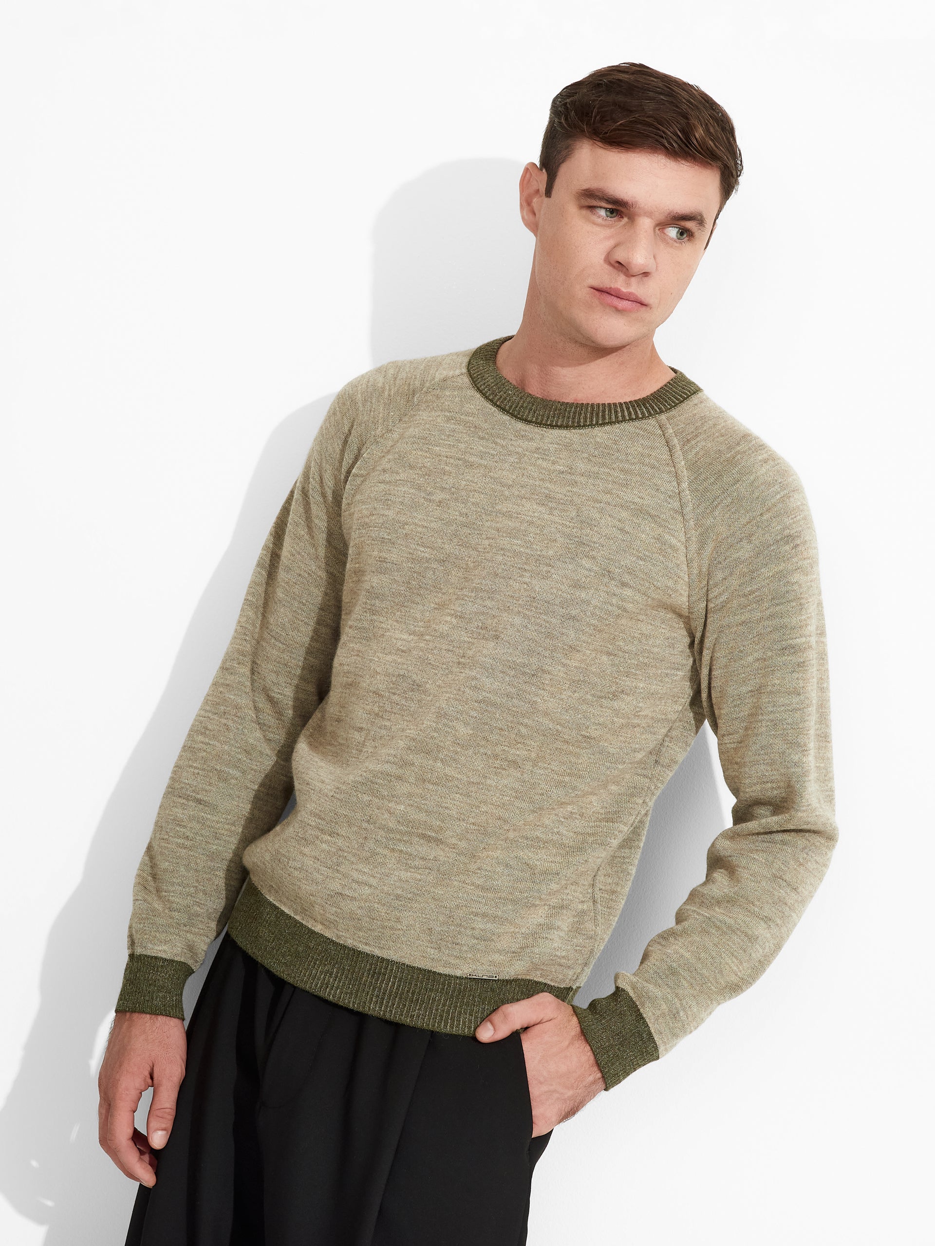 Vittorio Sweater Baby Alpaca Color Green - Image 2