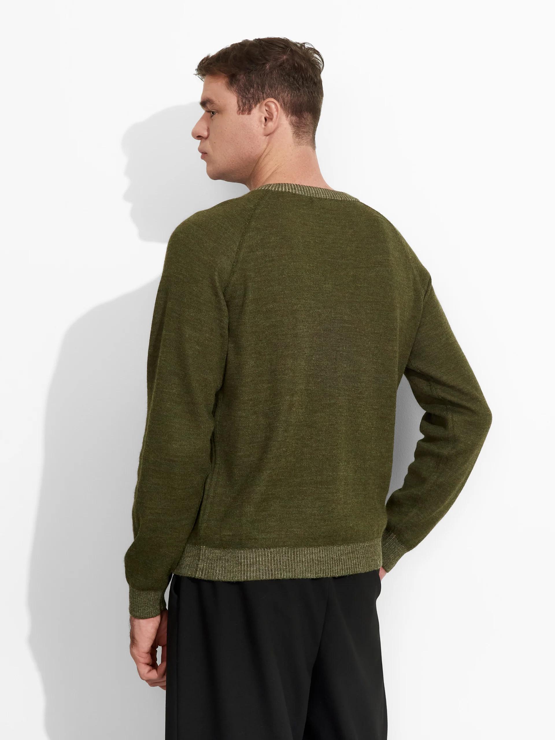 Vittorio Sweater Baby Alpaca Color Green - Image 4