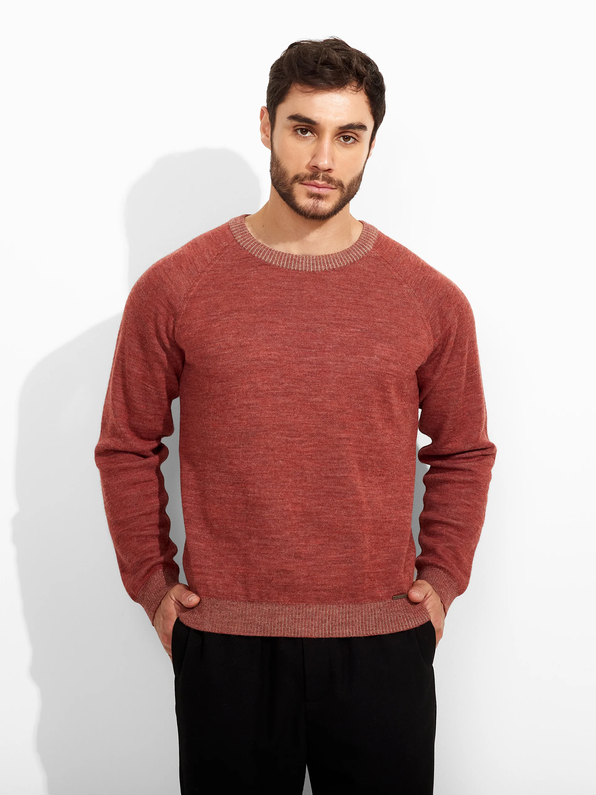 Vittorio Sweater Baby Alpaca Color Red - Image 3