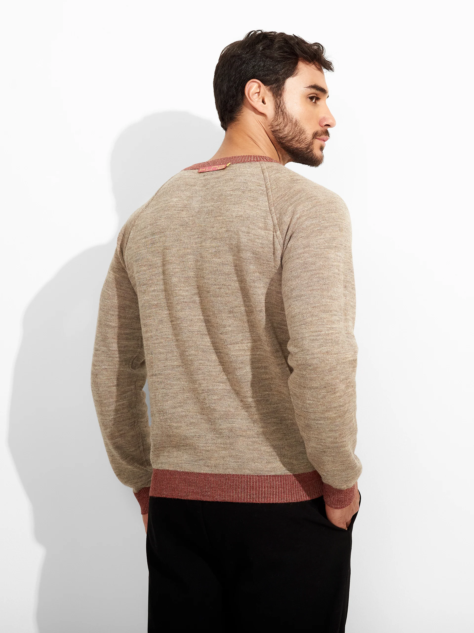 Vittorio Sweater Baby Alpaca Color Red - Image 9
