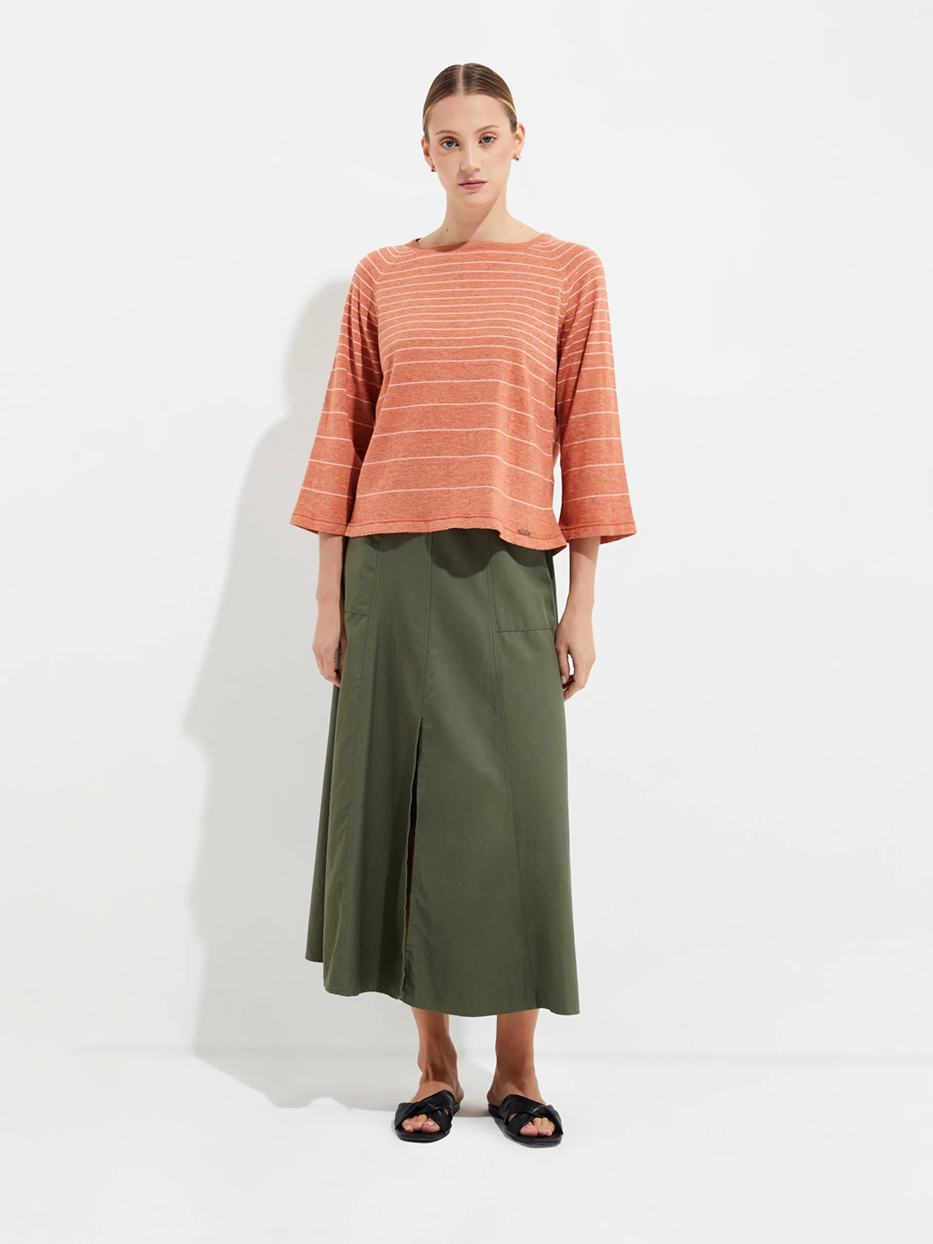 Yackelina Sweater Cotton Color Orange - Image 4