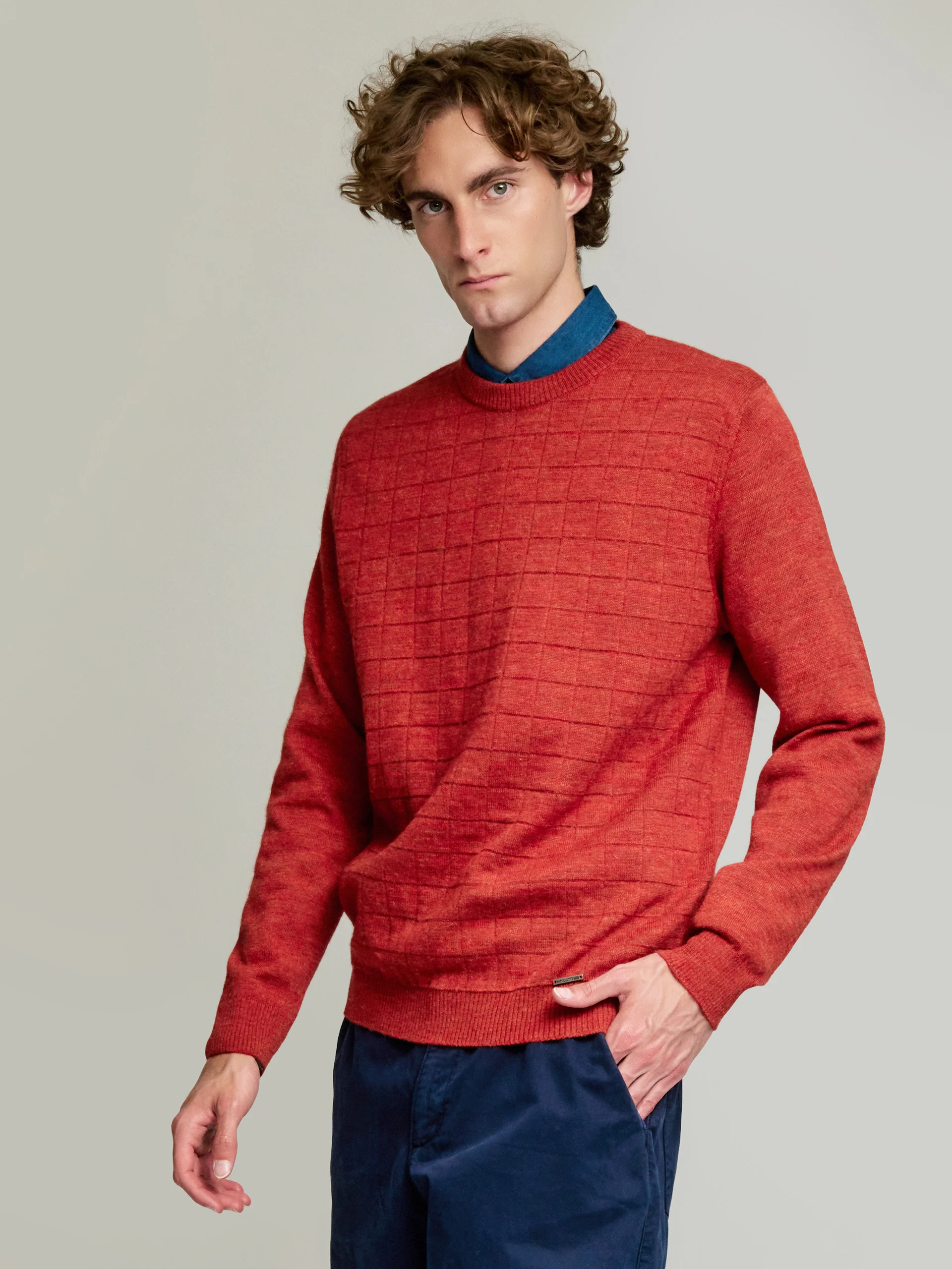 Yale Sweater Baby Alpaca Color Orange - Image 2