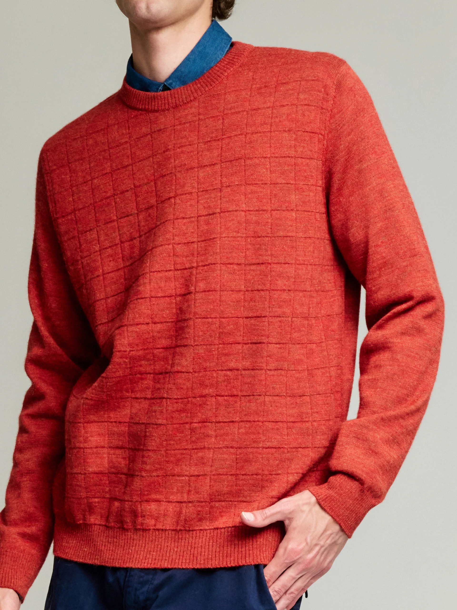 Yale Sweater Baby Alpaca Color Orange - Image 5