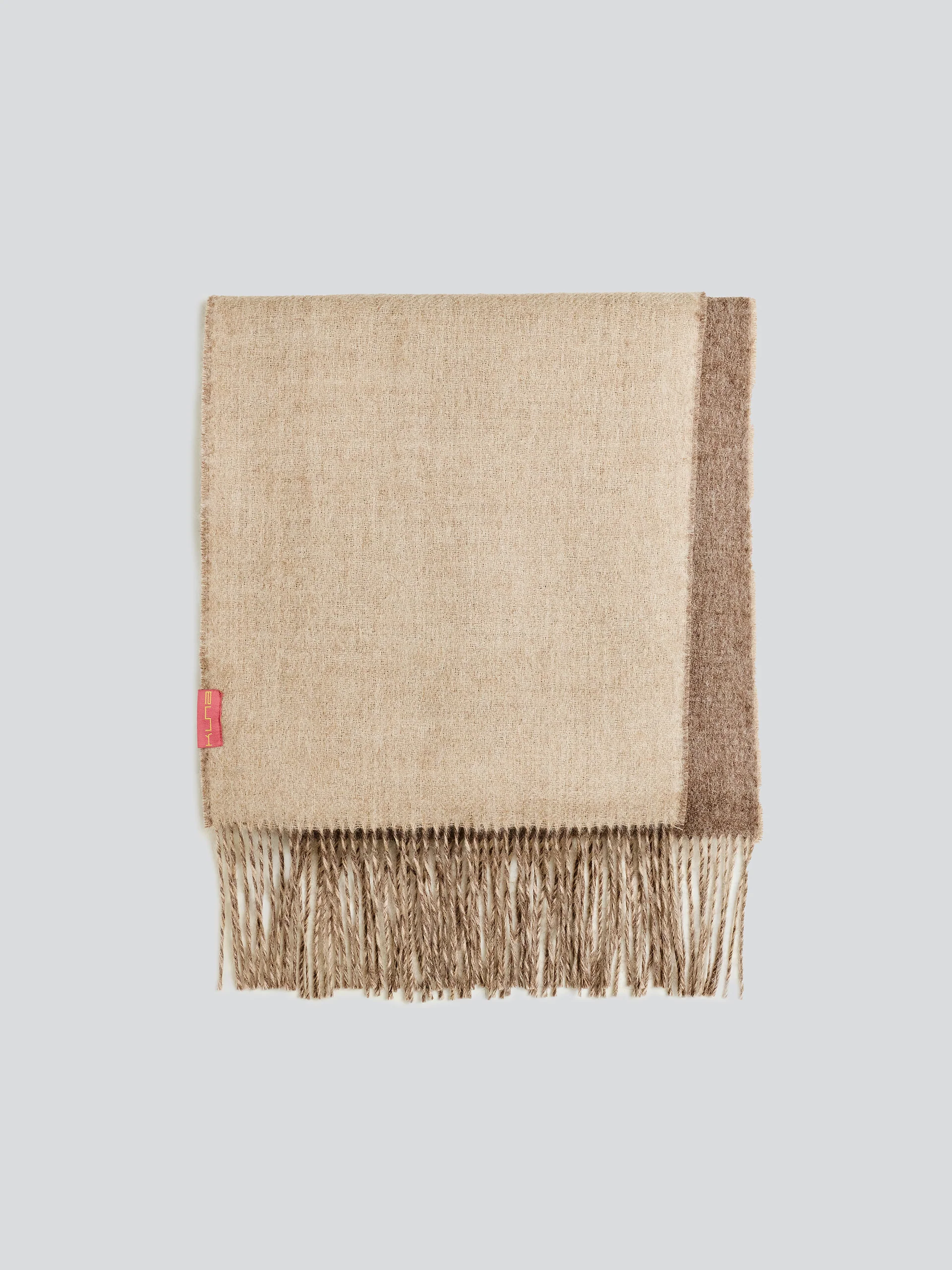 Yamila Scarf Baby Alpaca Color Brown - Image 2
