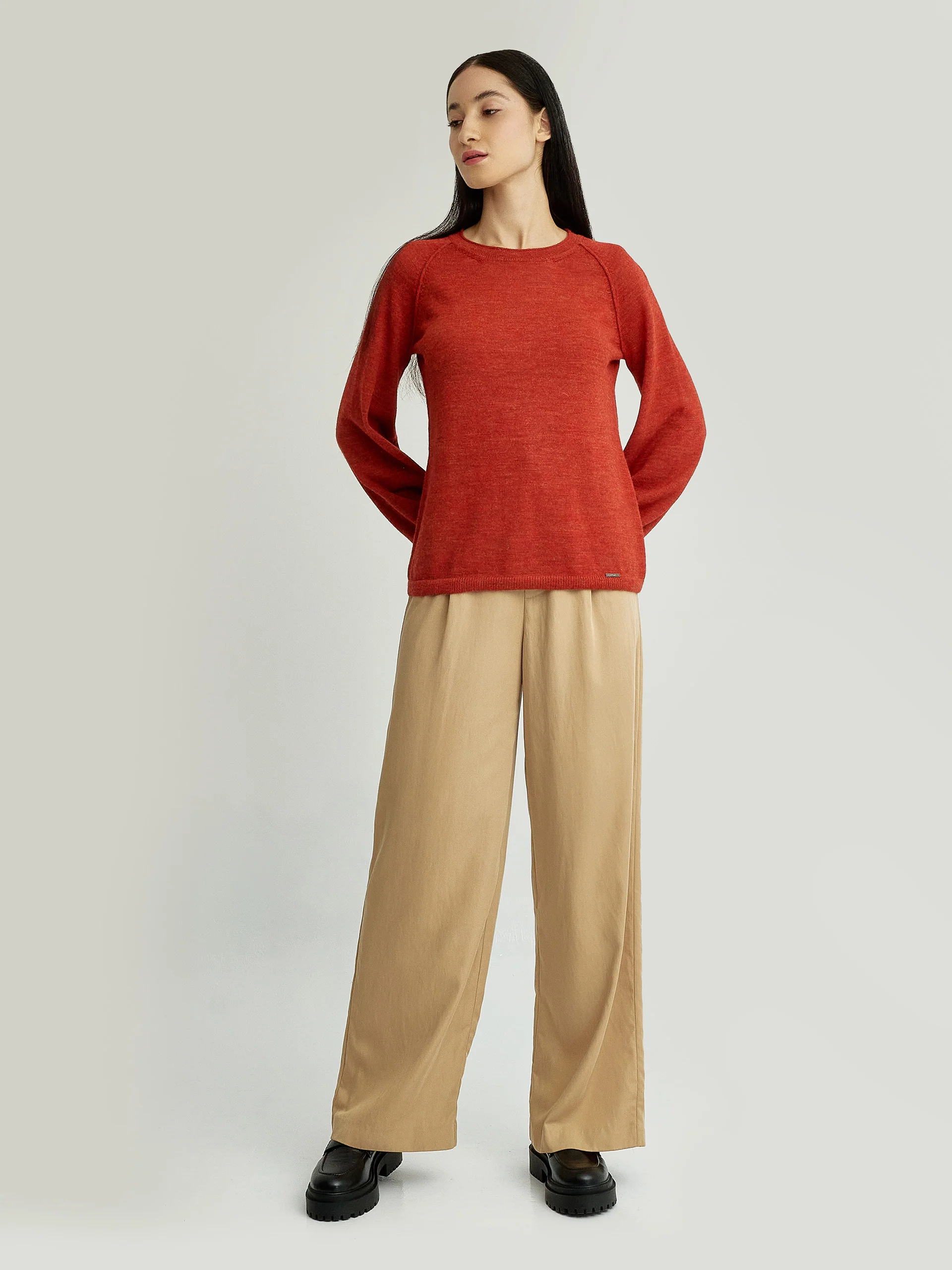 Yanela Sweater Baby Alpaca Color Orange - Image 4