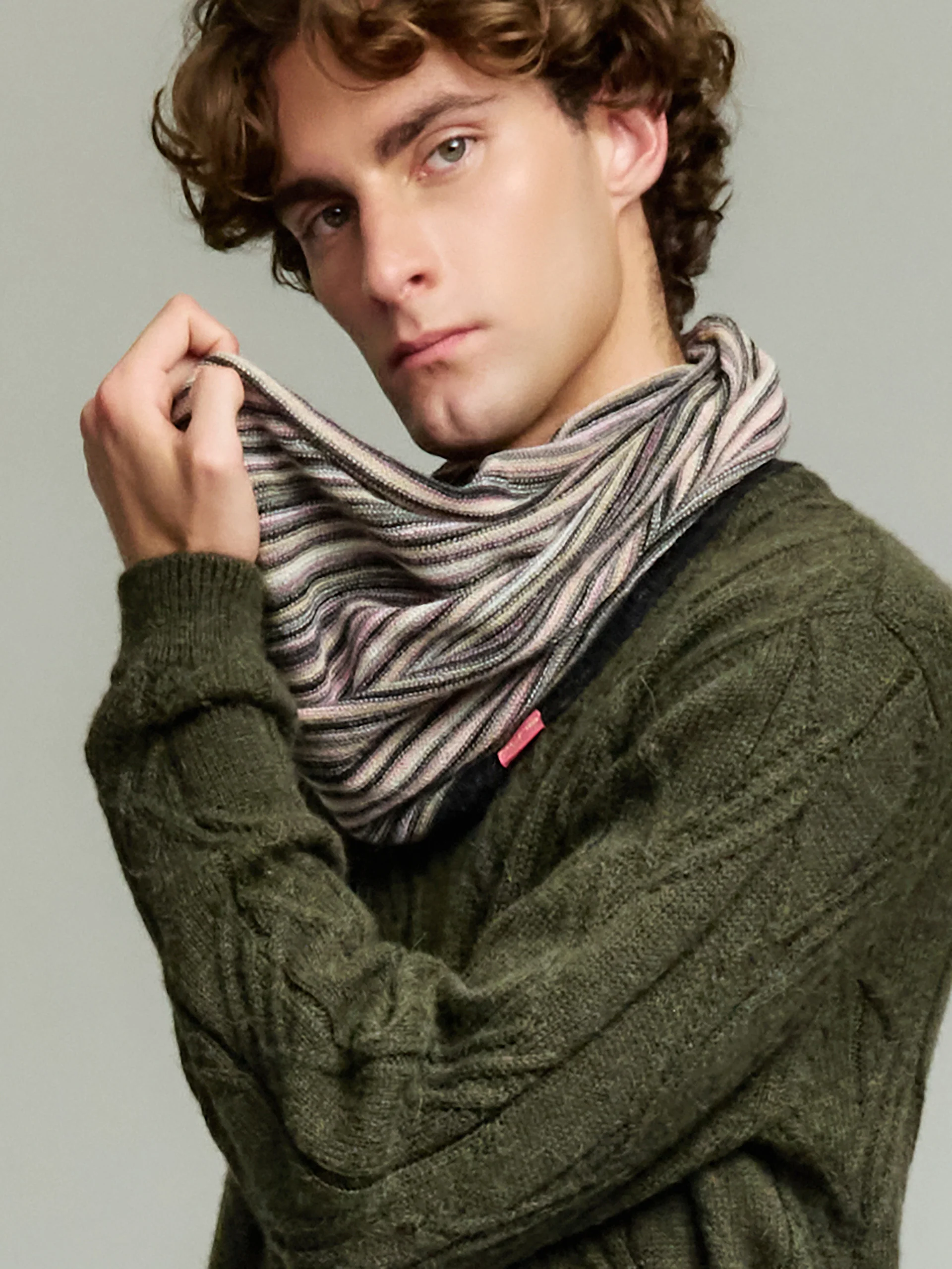 Yanis Scarf Baby Alpaca Color Pink - Image 5