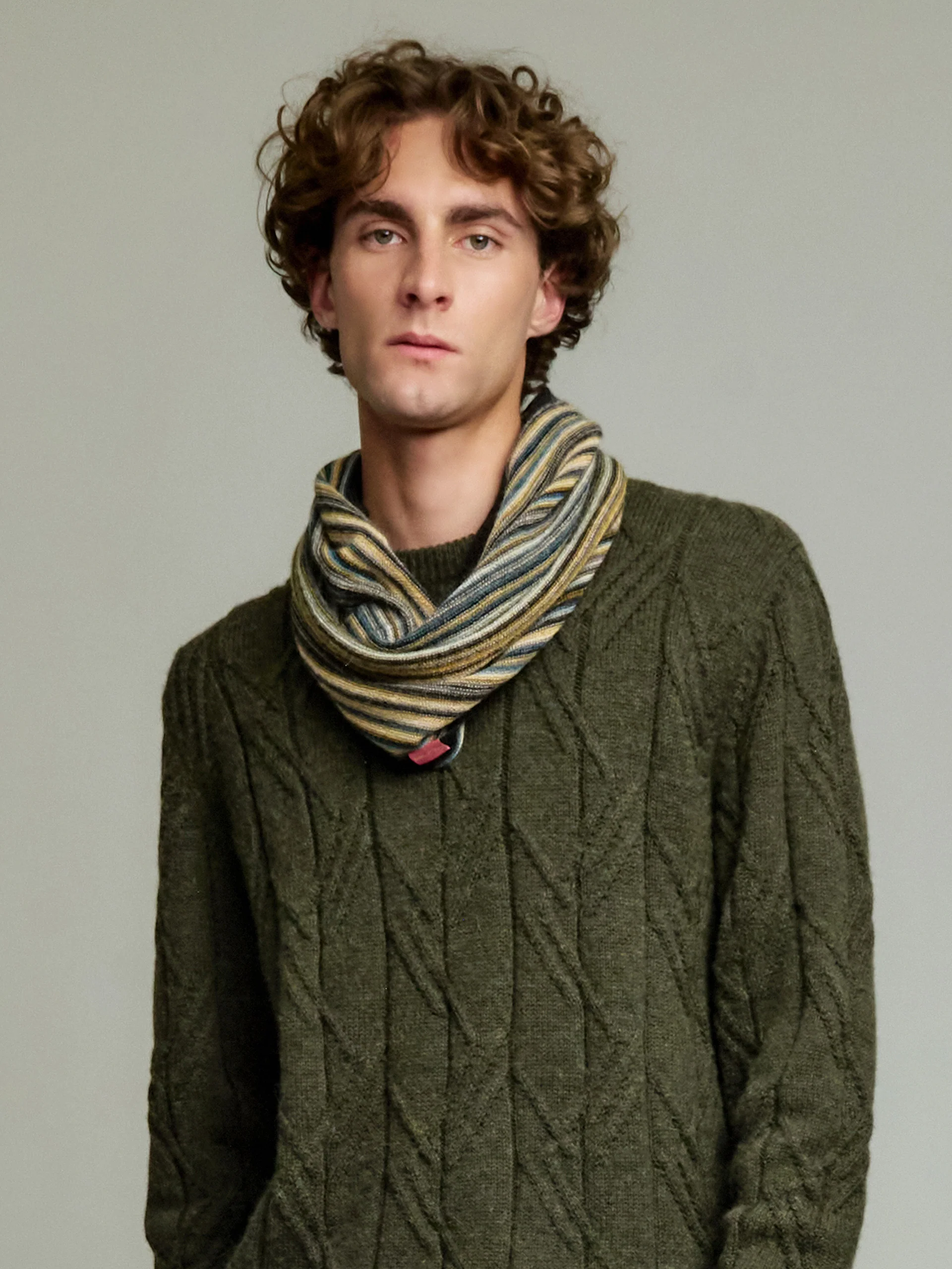 Yanis Scarf Baby Alpaca Color Yellow - Image 4