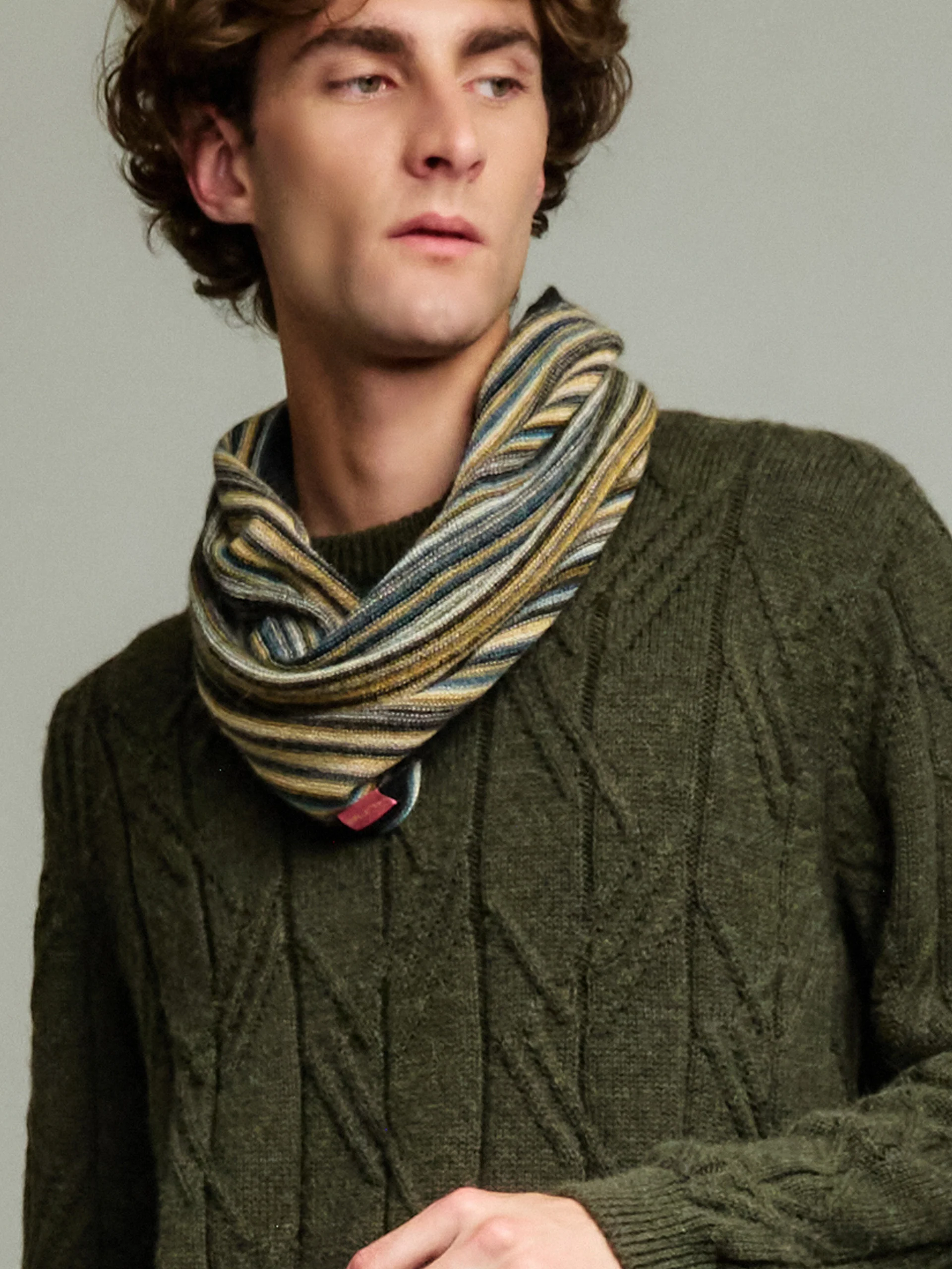 Yanis Scarf Baby Alpaca Color Yellow - Image 5