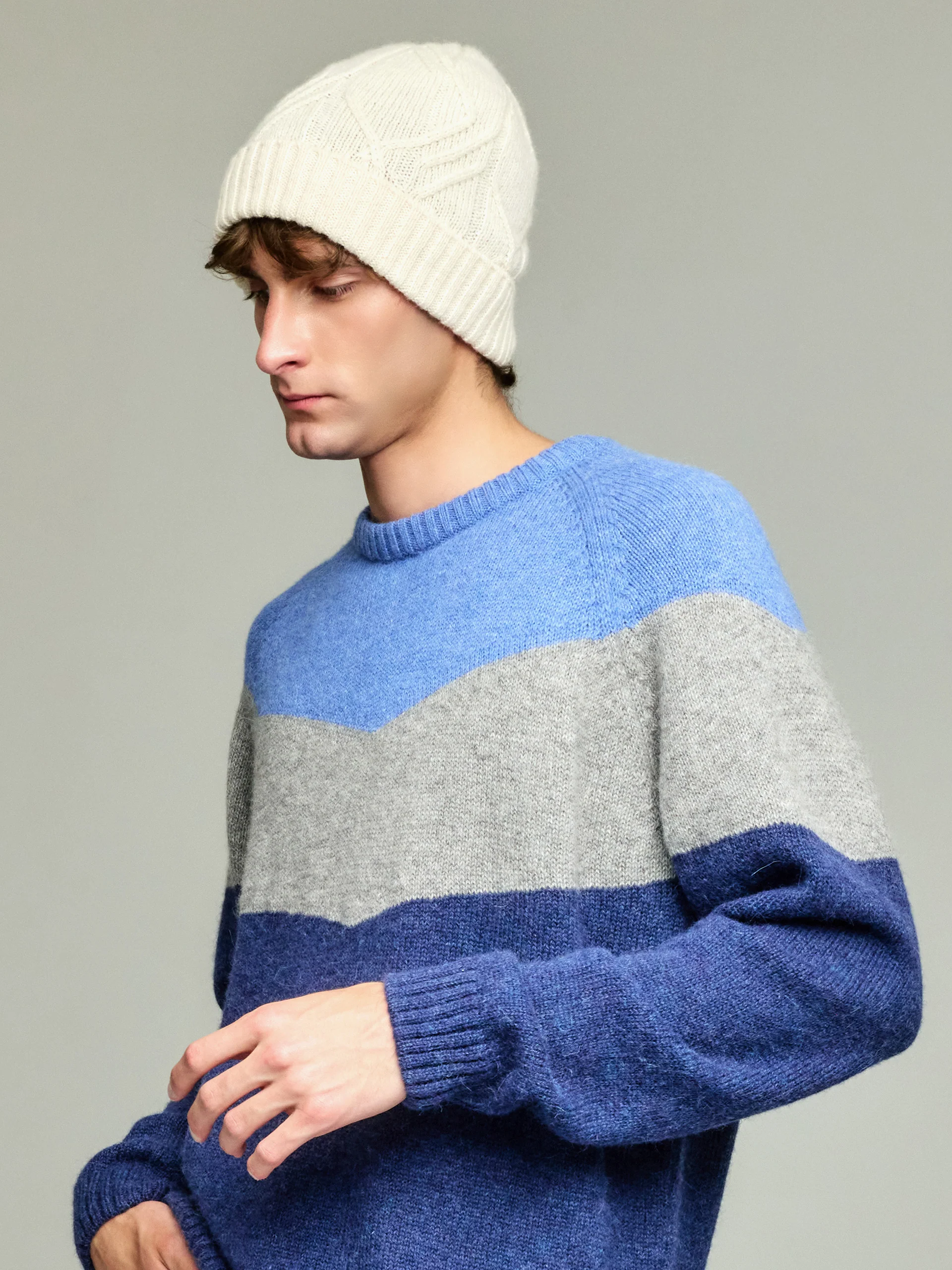 Yann Hat Baby Alpaca Color Ecru - Image 4