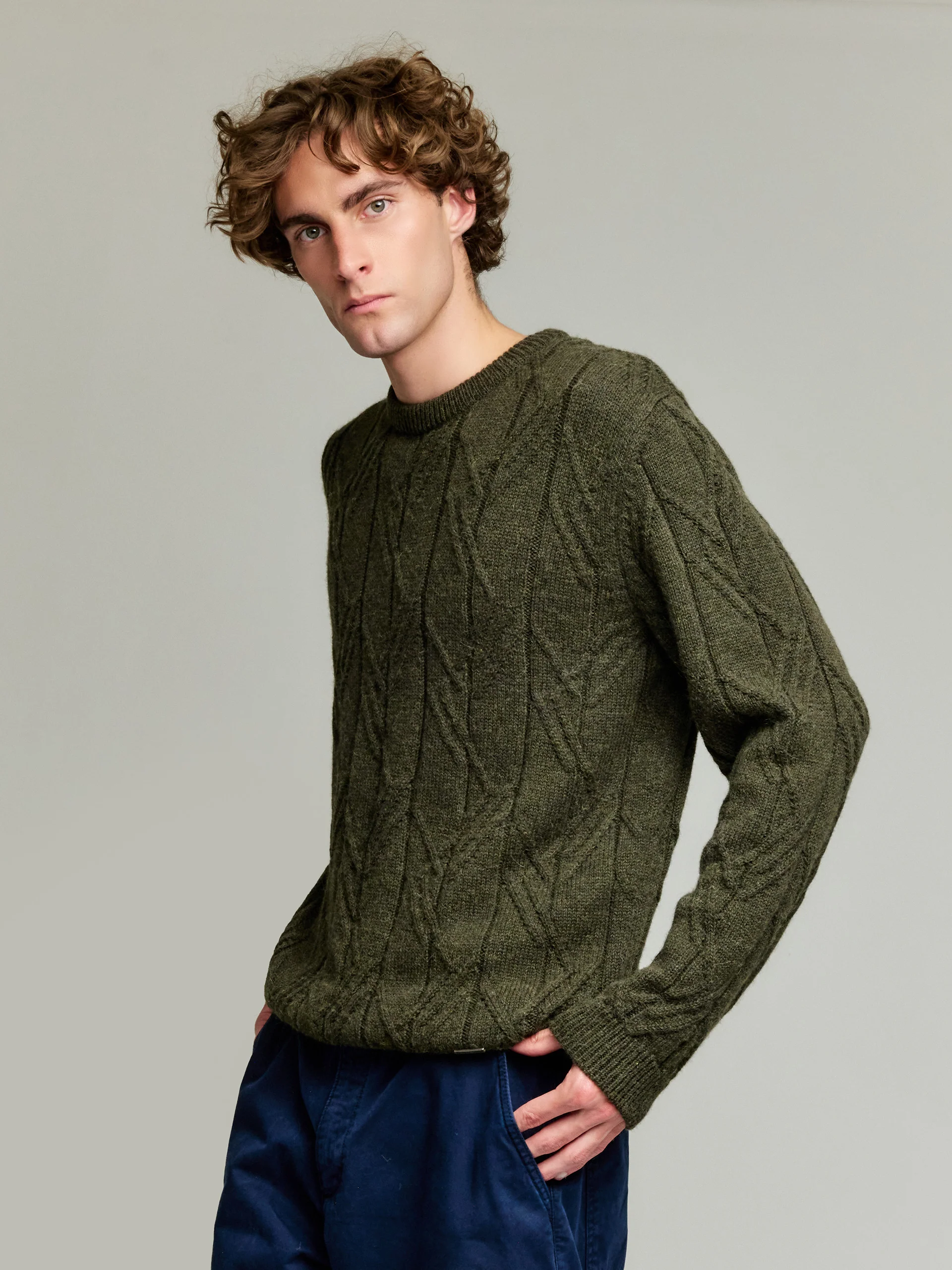 Yann Sweater Baby Alpaca Color Green - Image 2