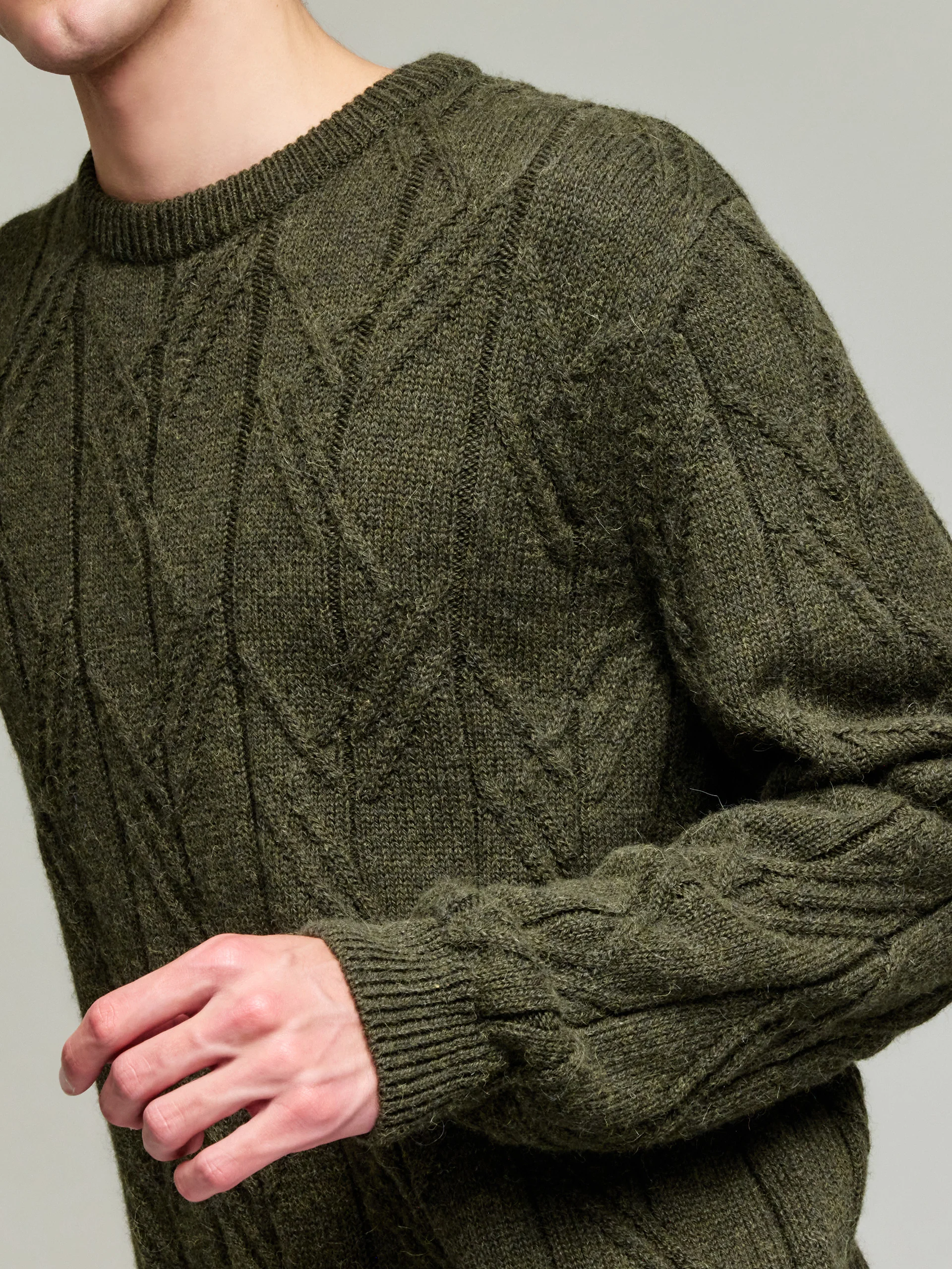 Yann Sweater Baby Alpaca Color Green - Image 5