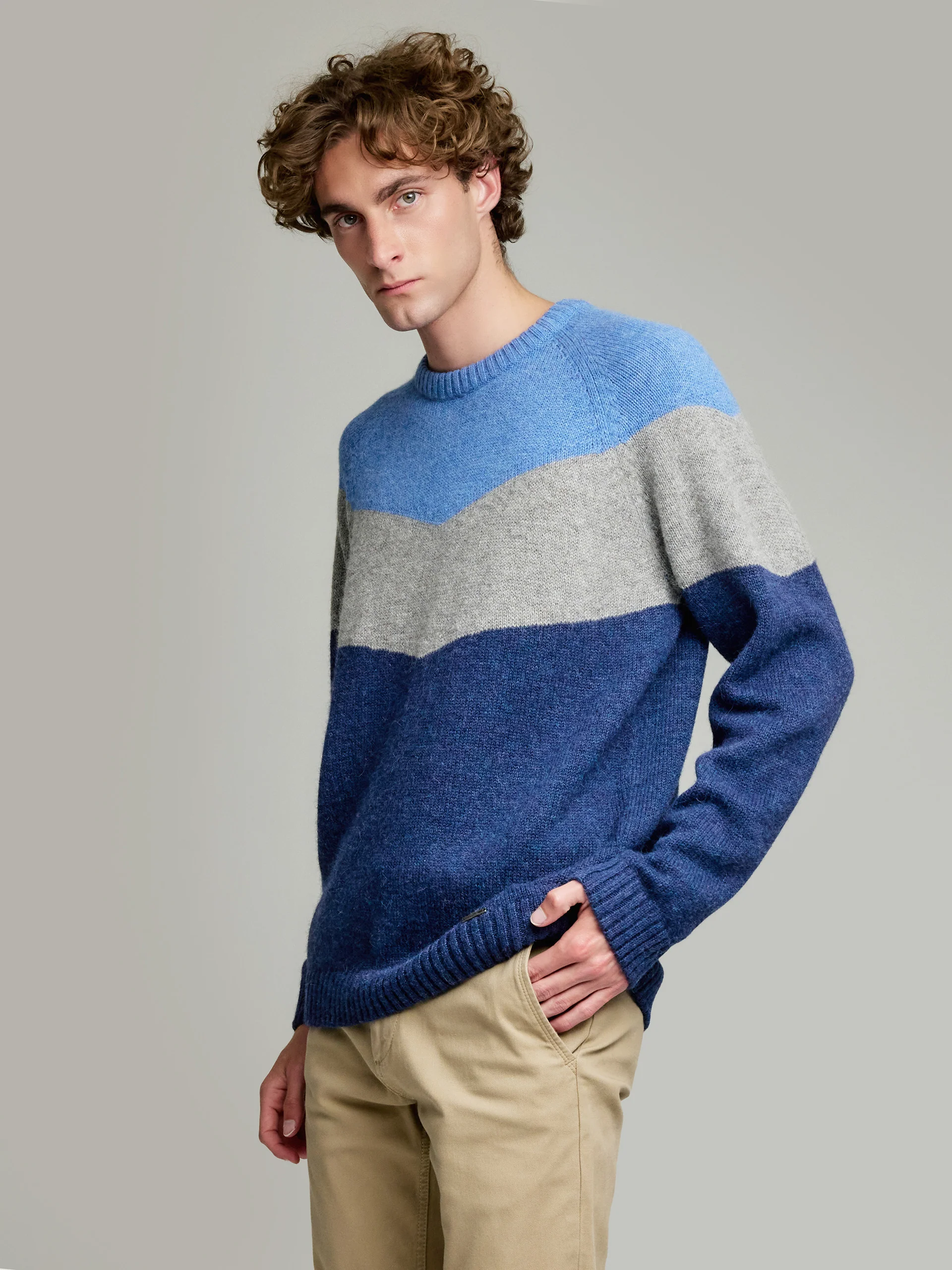 Yannick Sweater Baby Alpaca Color Blue - Image 2