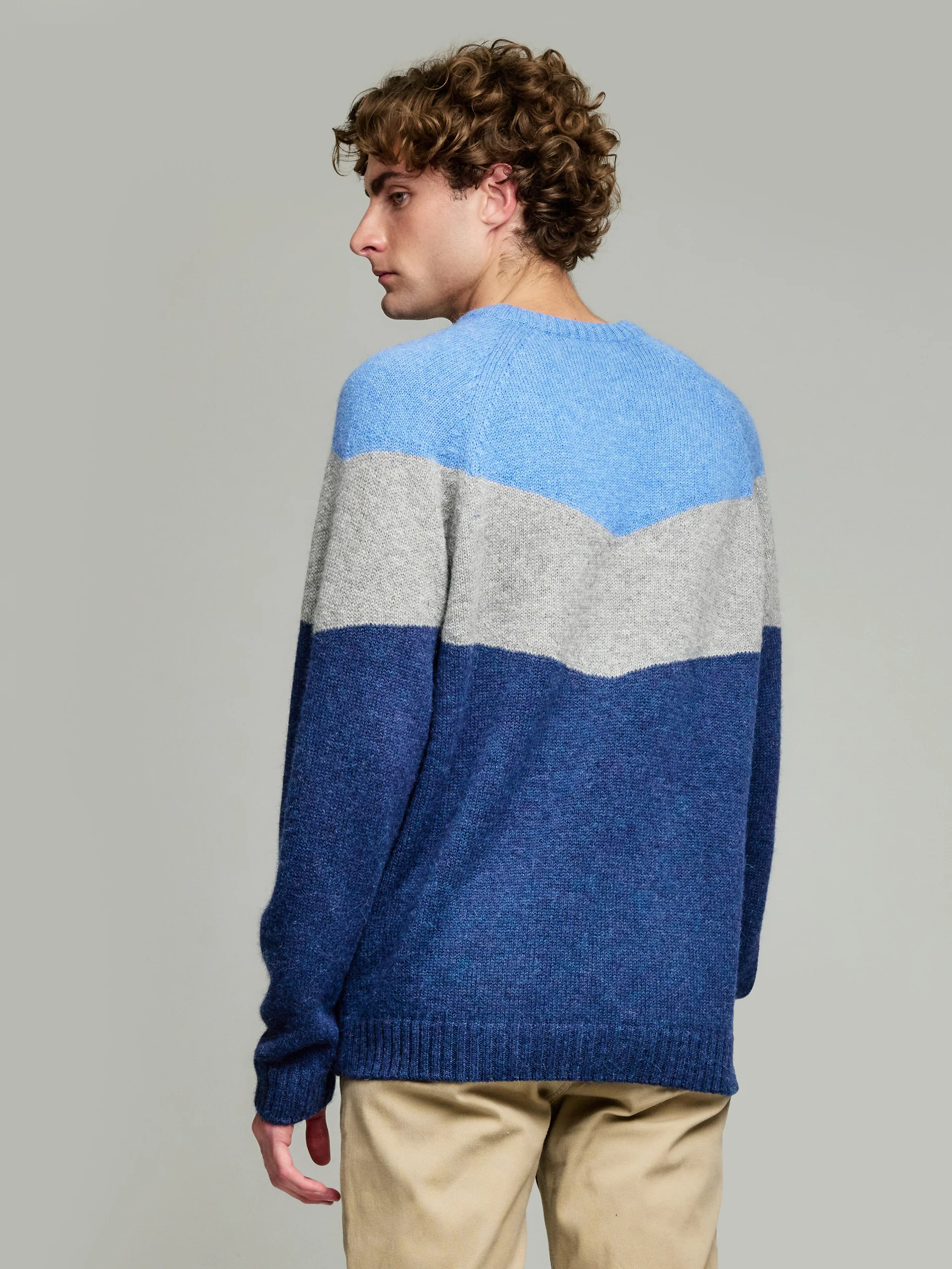 Yannick Sweater Baby Alpaca Color Blue - Image 3