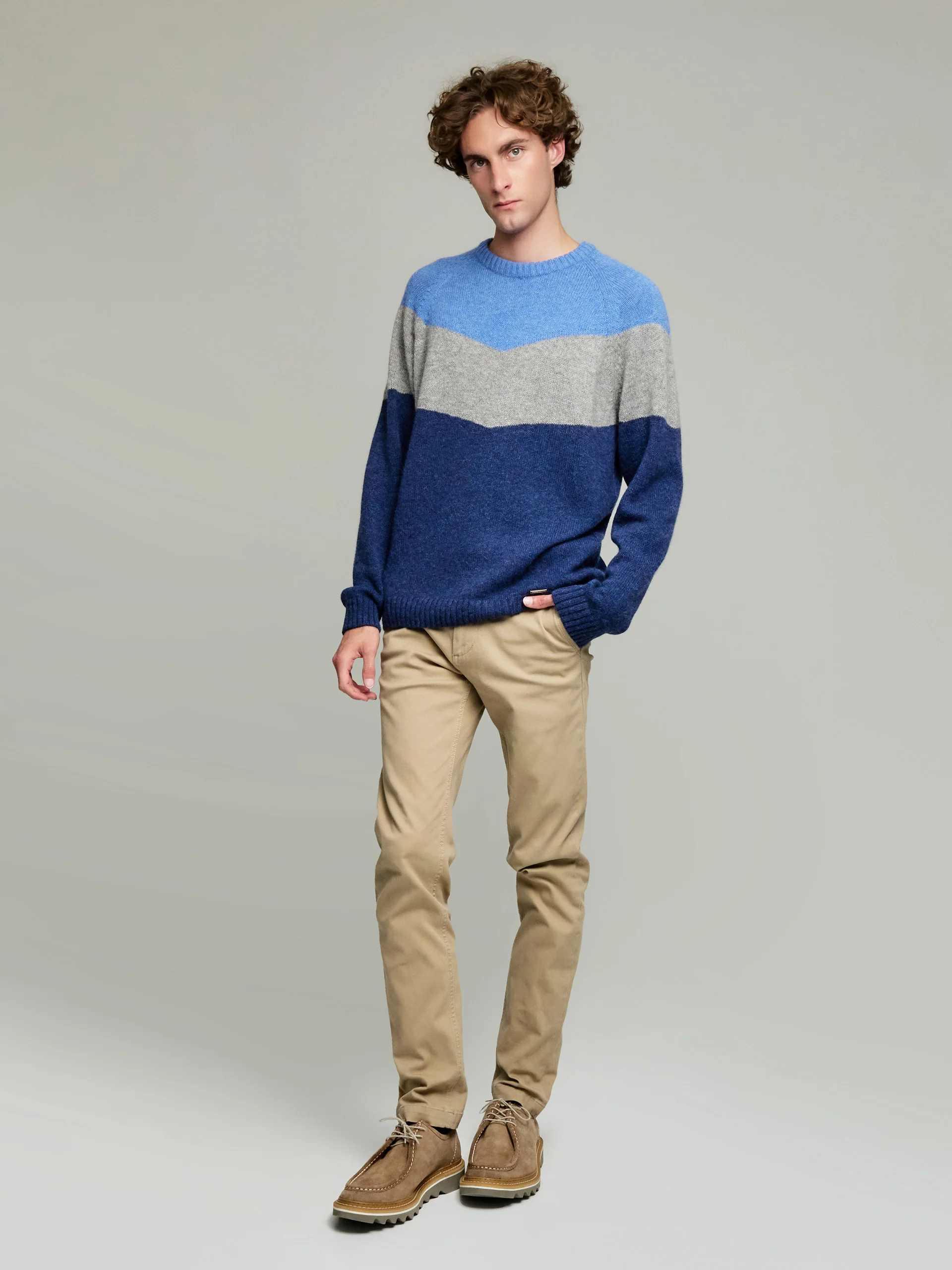 Yannick Sweater Baby Alpaca Color Blue - Image 4