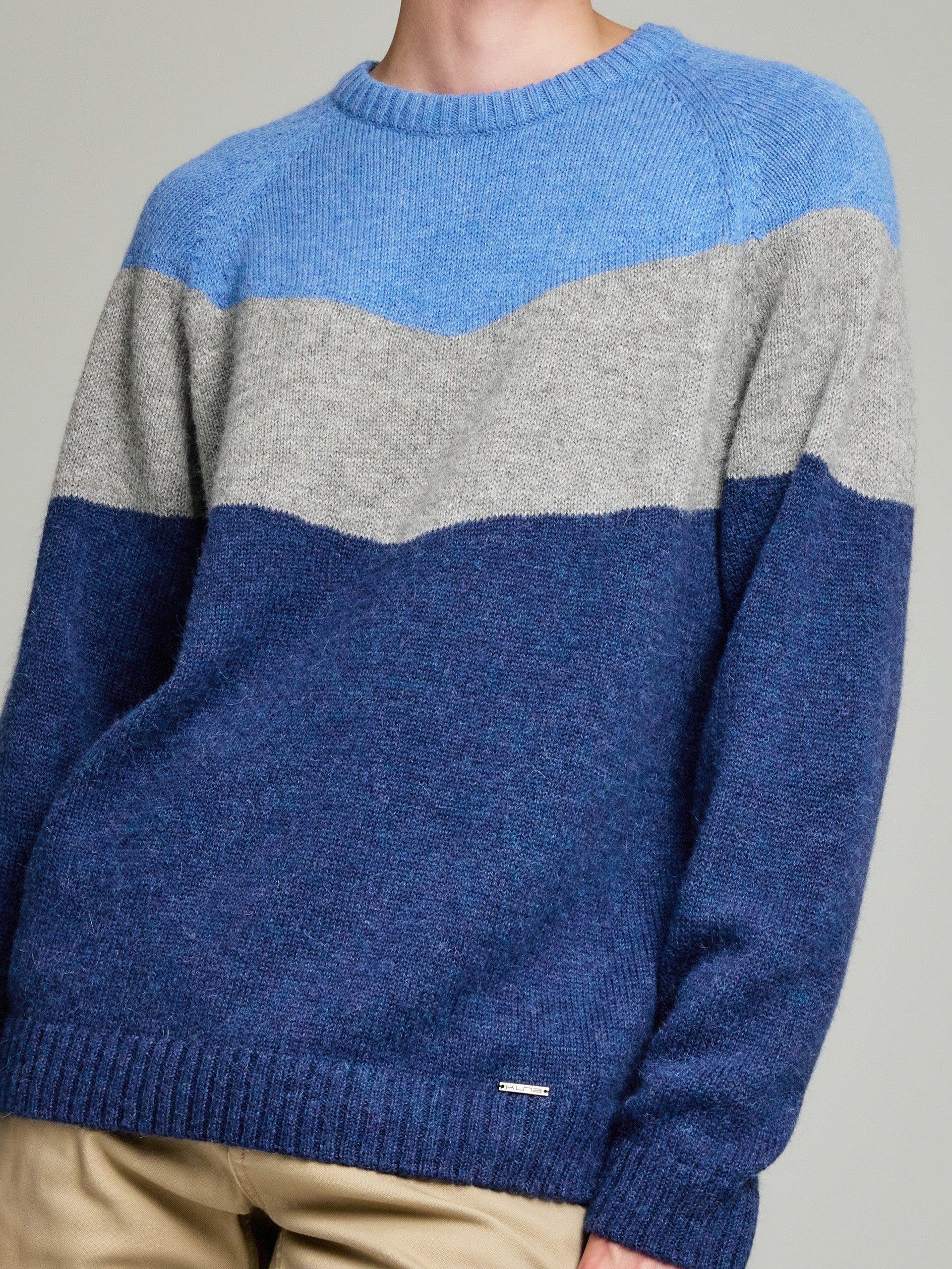 Yannick Sweater Baby Alpaca Color Blue - Image 5