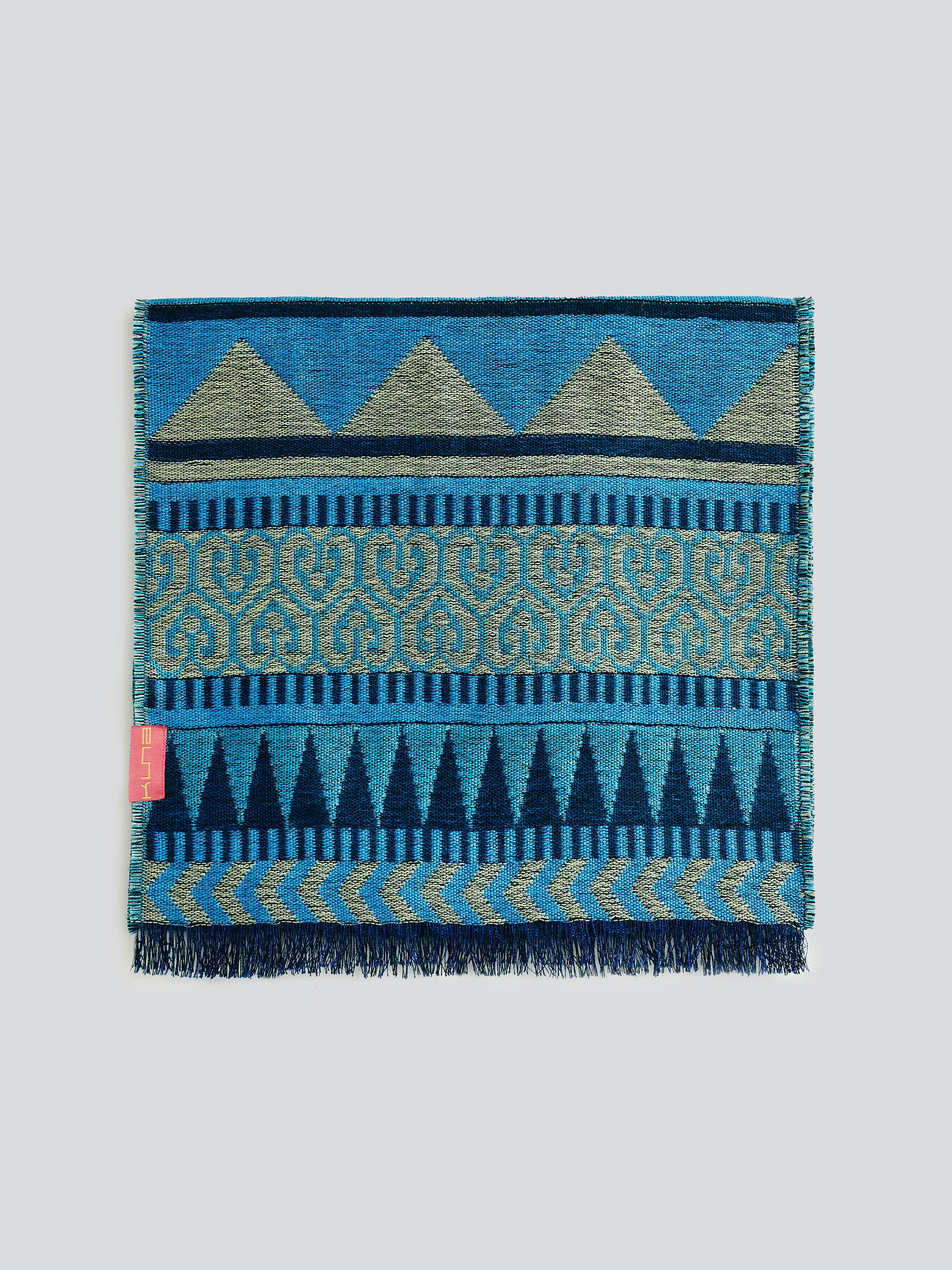 Yaranga Scarf Baby Alpaca Color Blue - Image 2