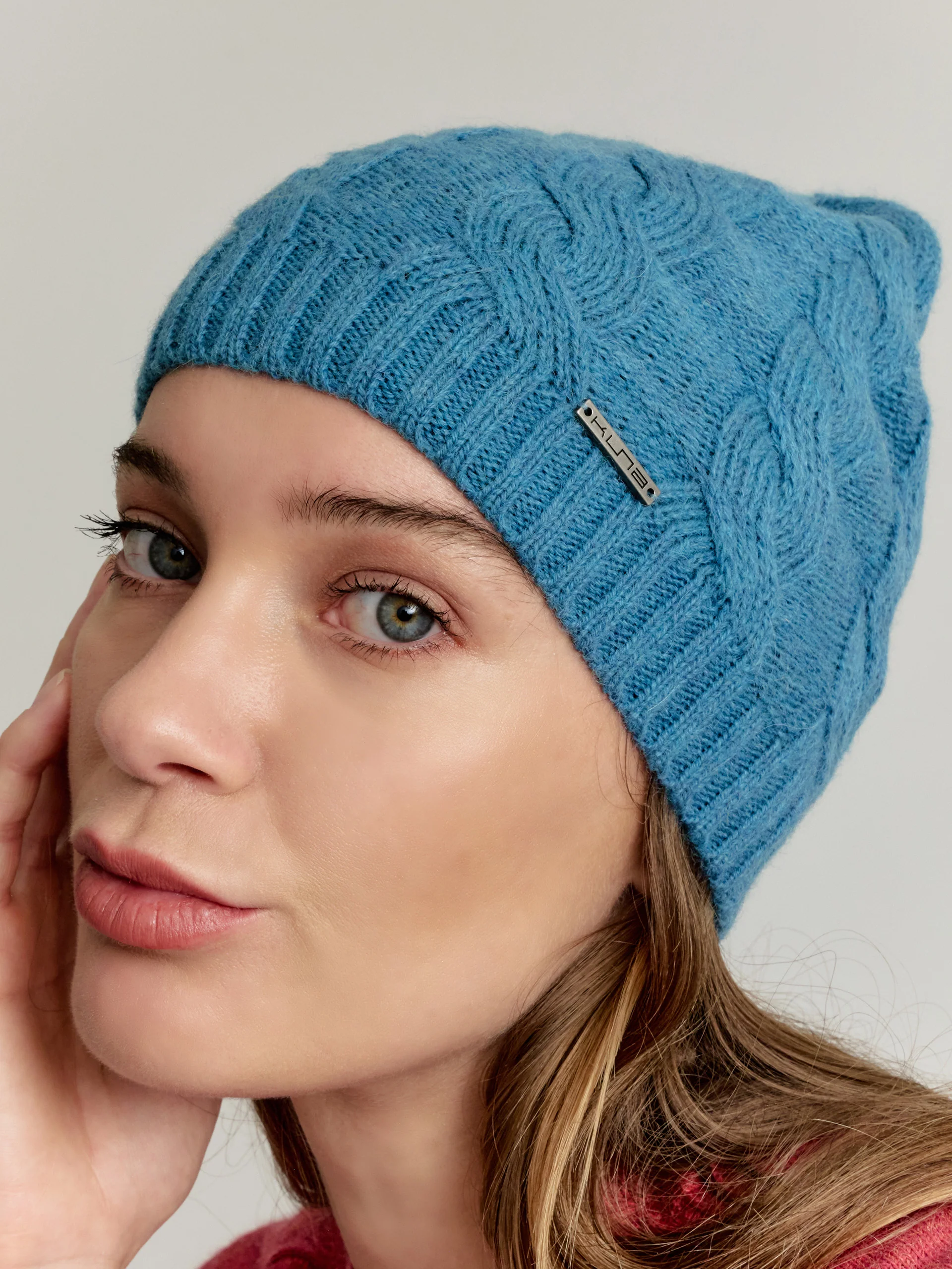 Yarela Hat Baby Alpaca Color Light Blue - Image 3