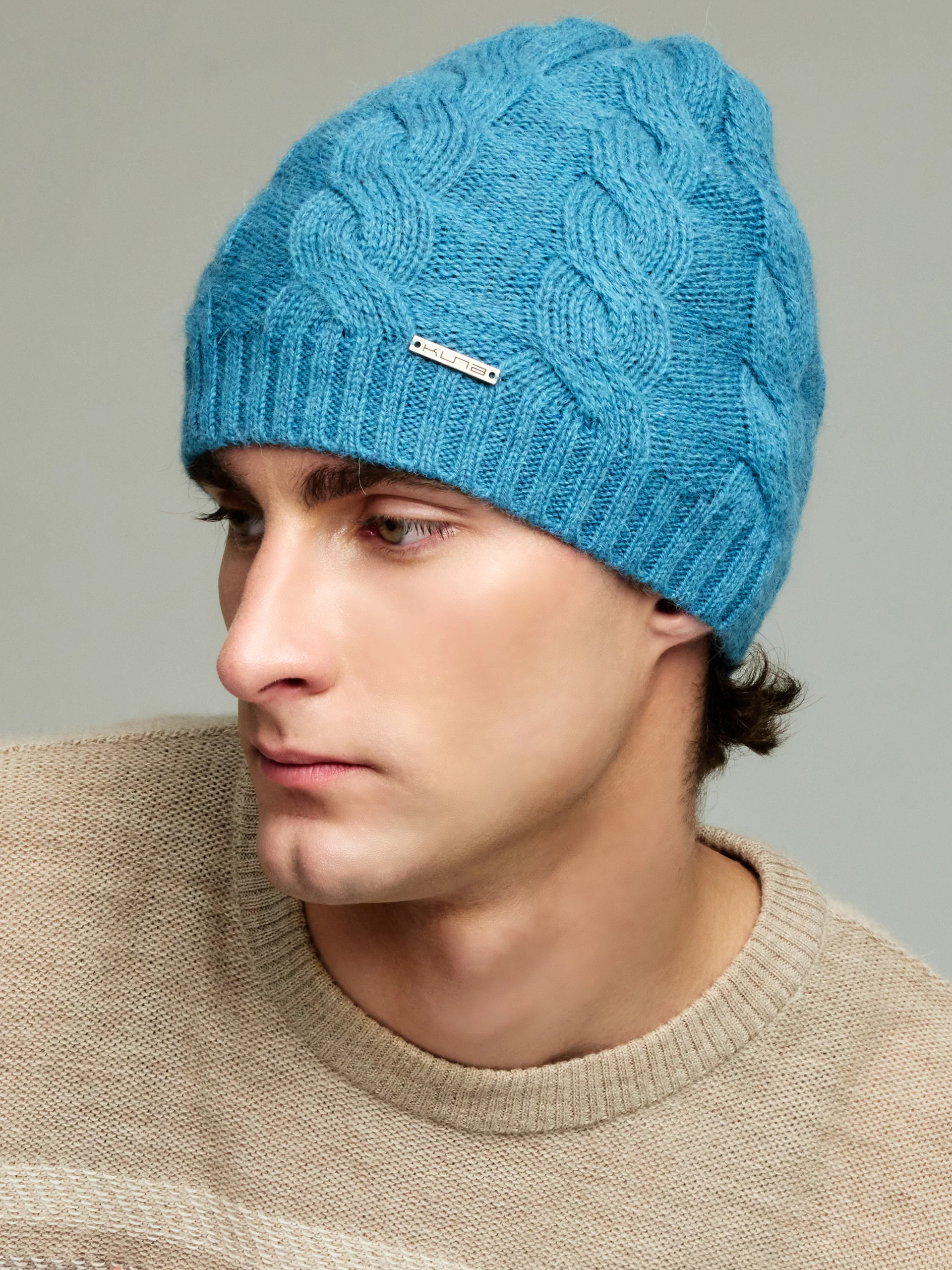Yarela Hat Baby Alpaca Color Light Blue - Image 5
