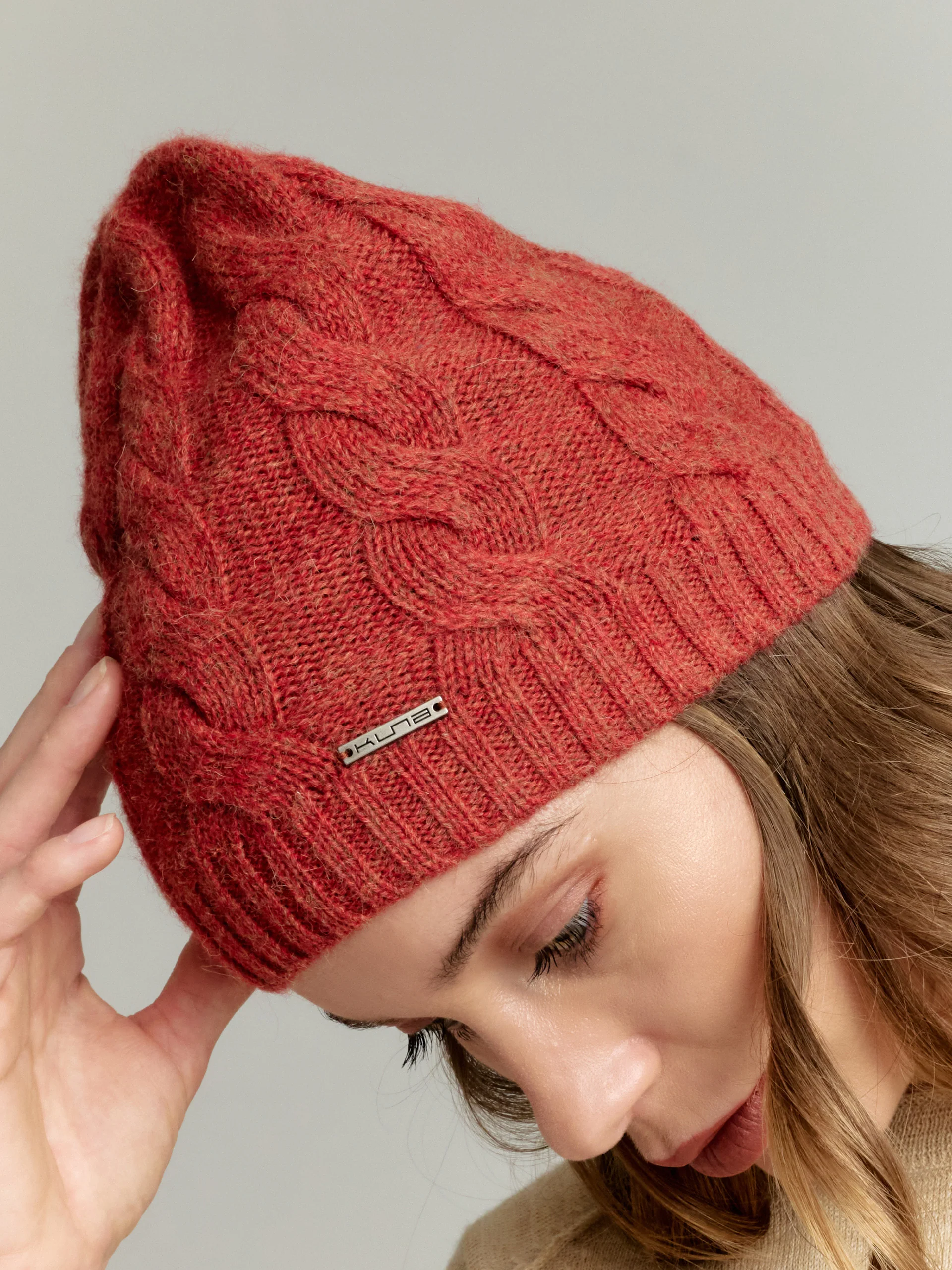 Yarela Hat Baby Alpaca Color Orange - Image 3
