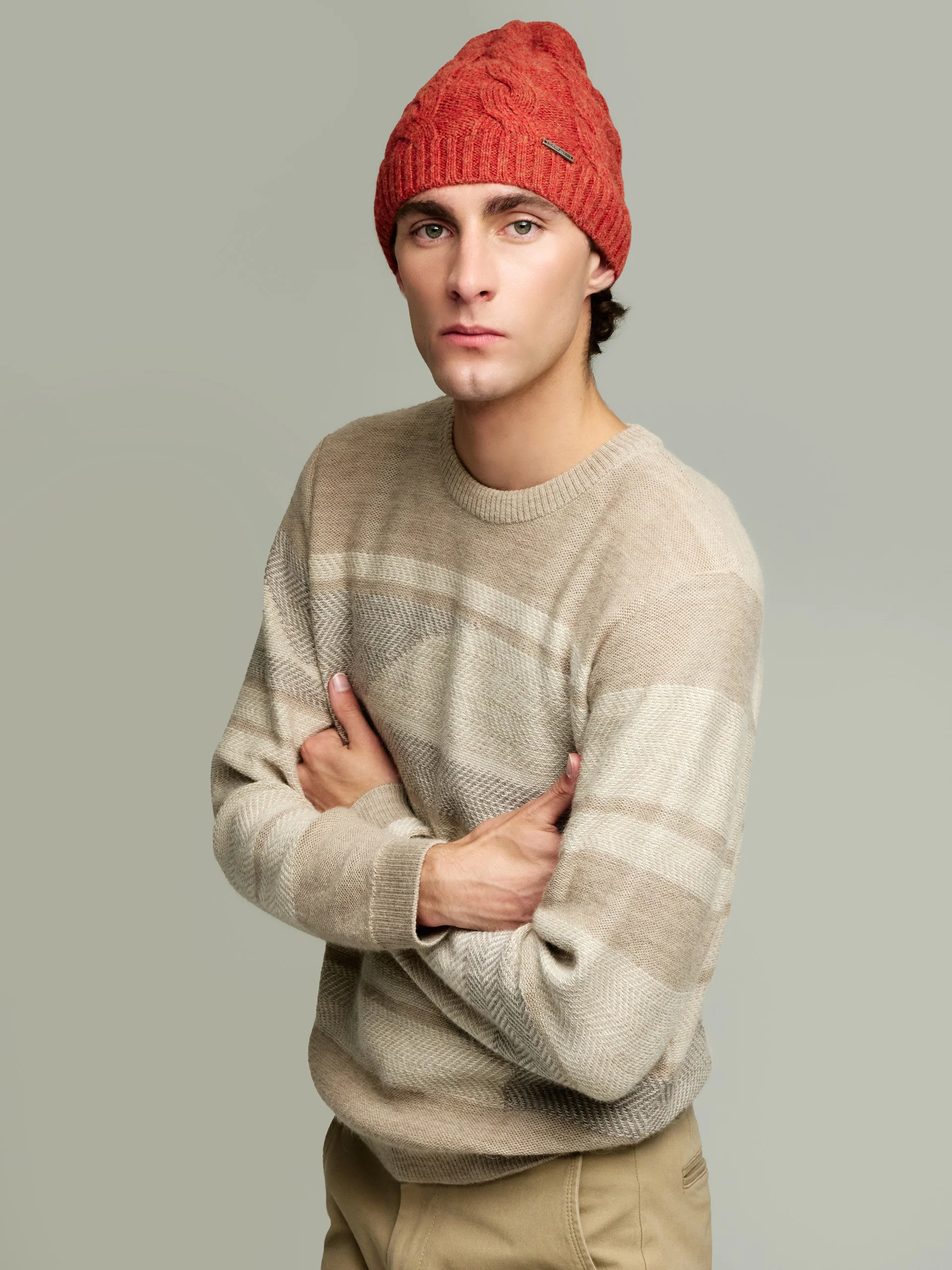 Yarela Hat Baby Alpaca Color Orange - Image 4