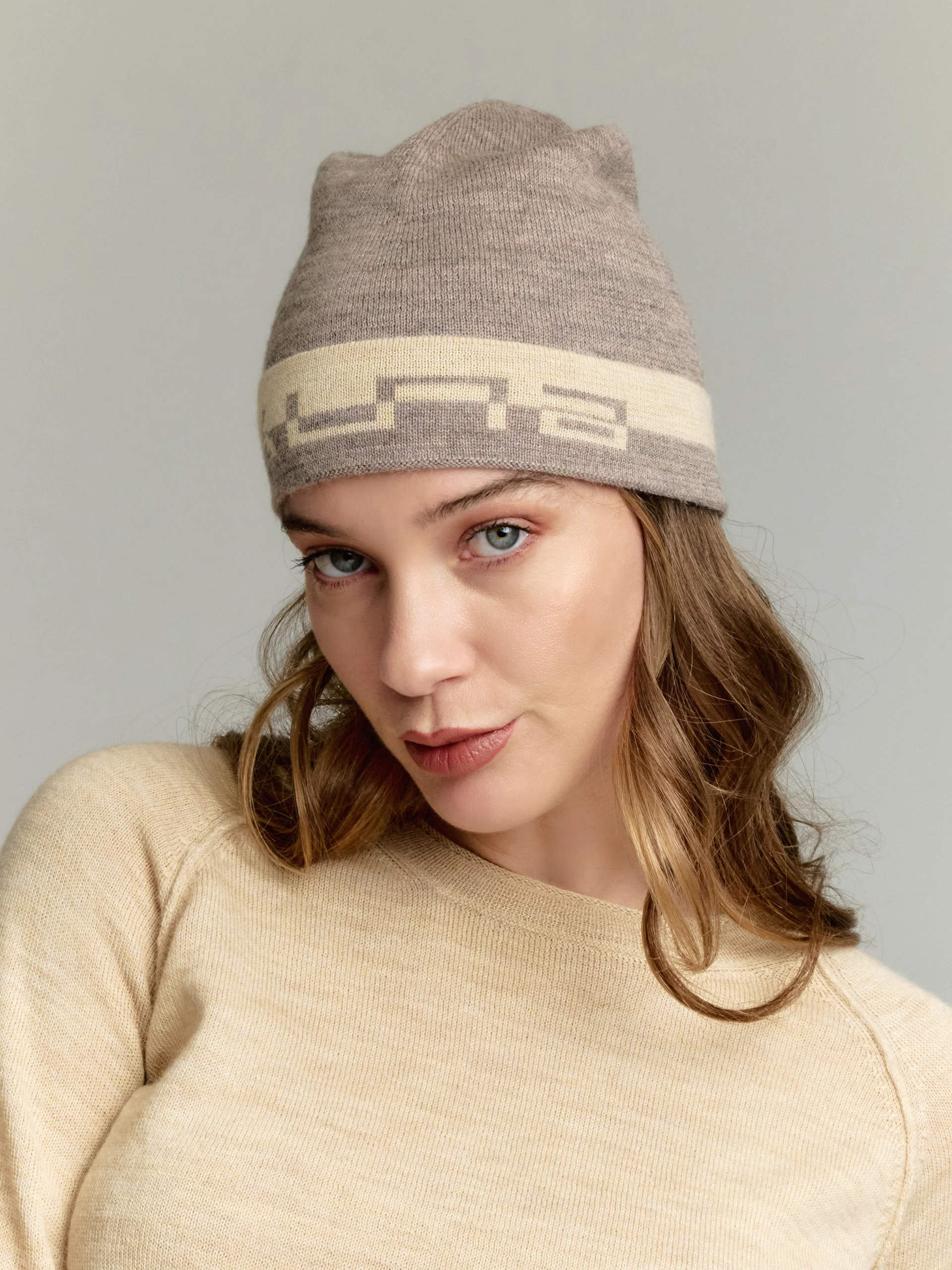 Yari Hat Baby Alpaca Color Beige - Image 3