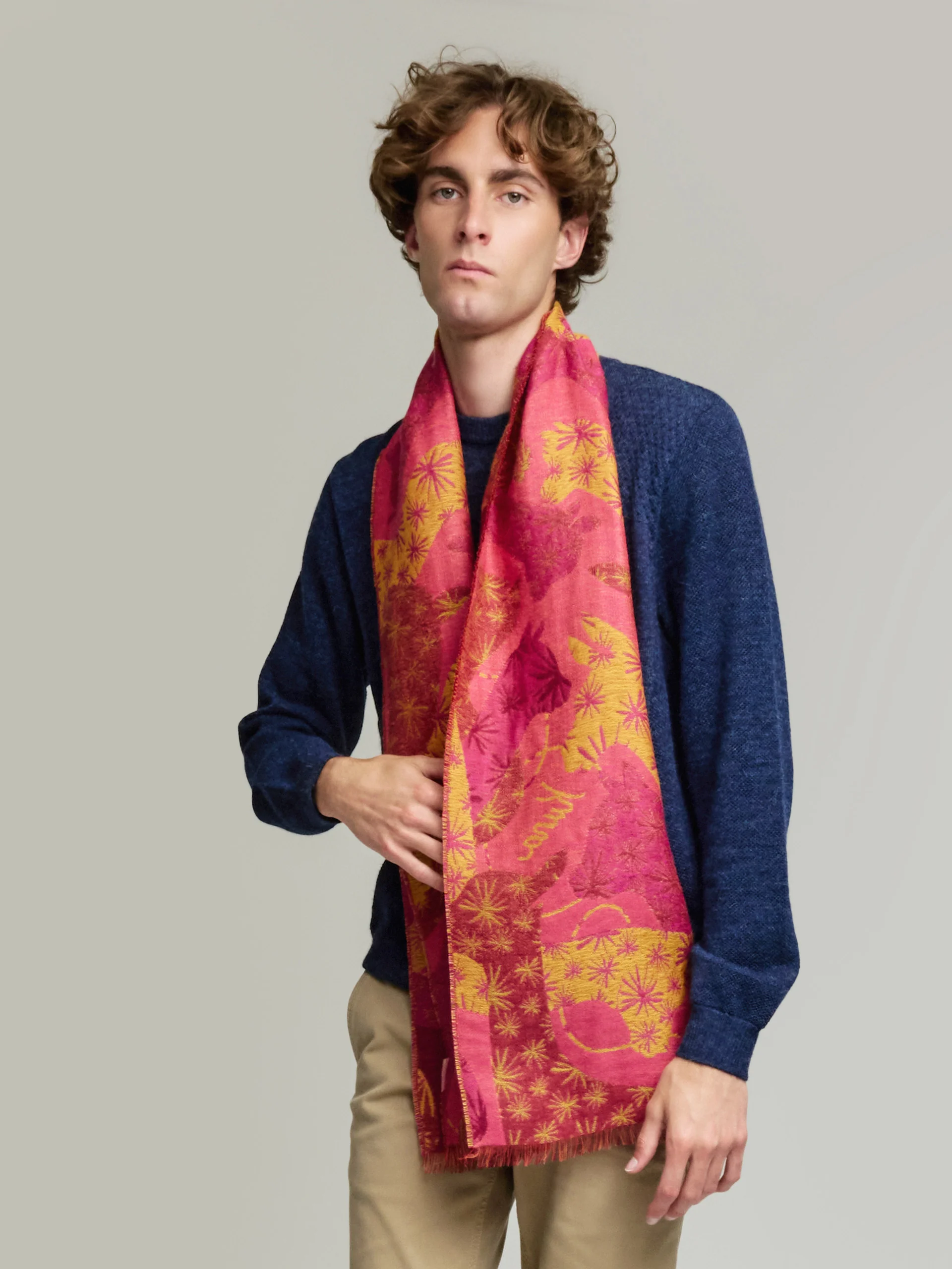 Yasu Scarf Baby Alpaca Color Cherry - Image 4