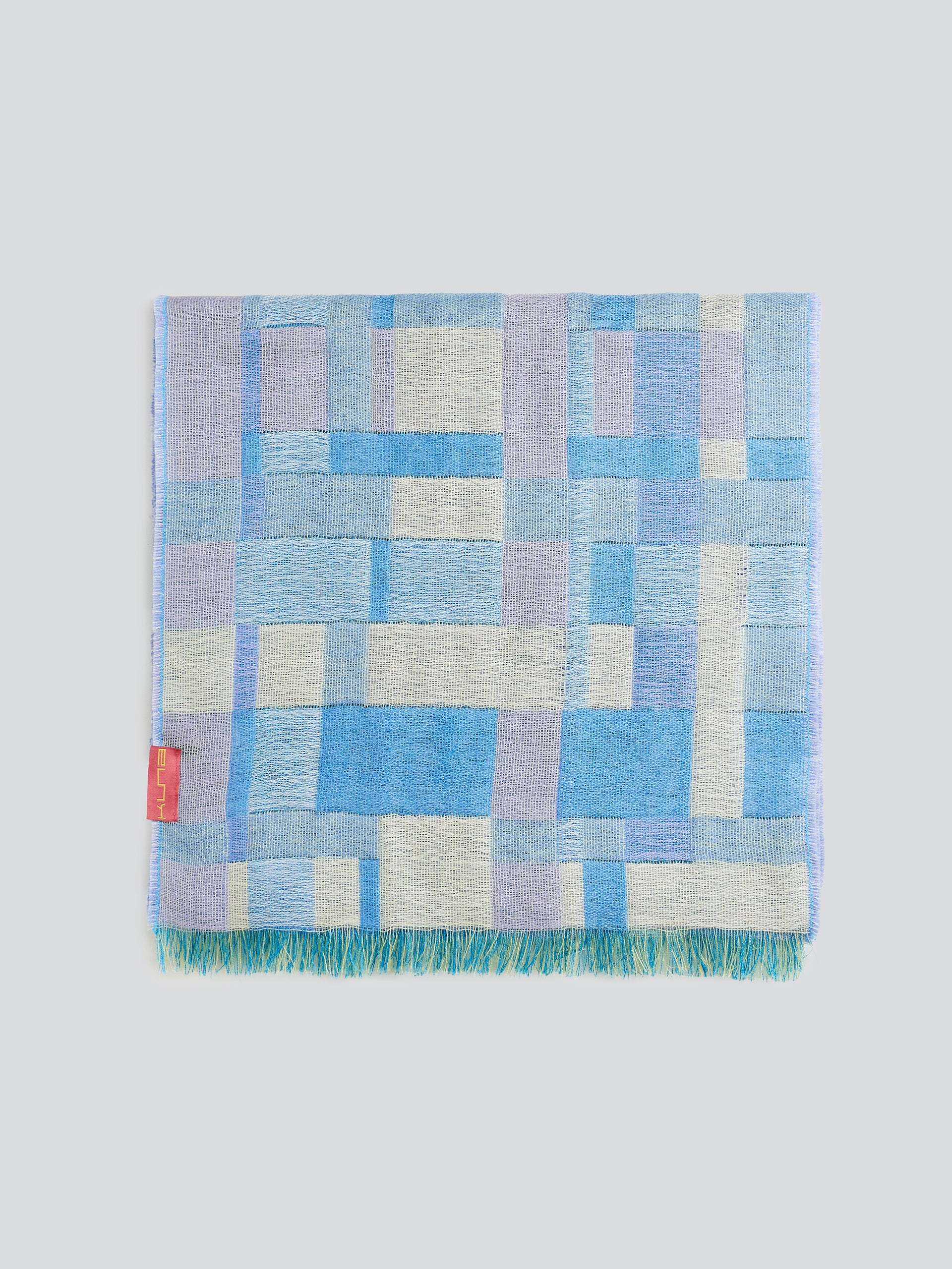 Yatuski Scarf Baby Alpaca Color Light Blue - Image 2