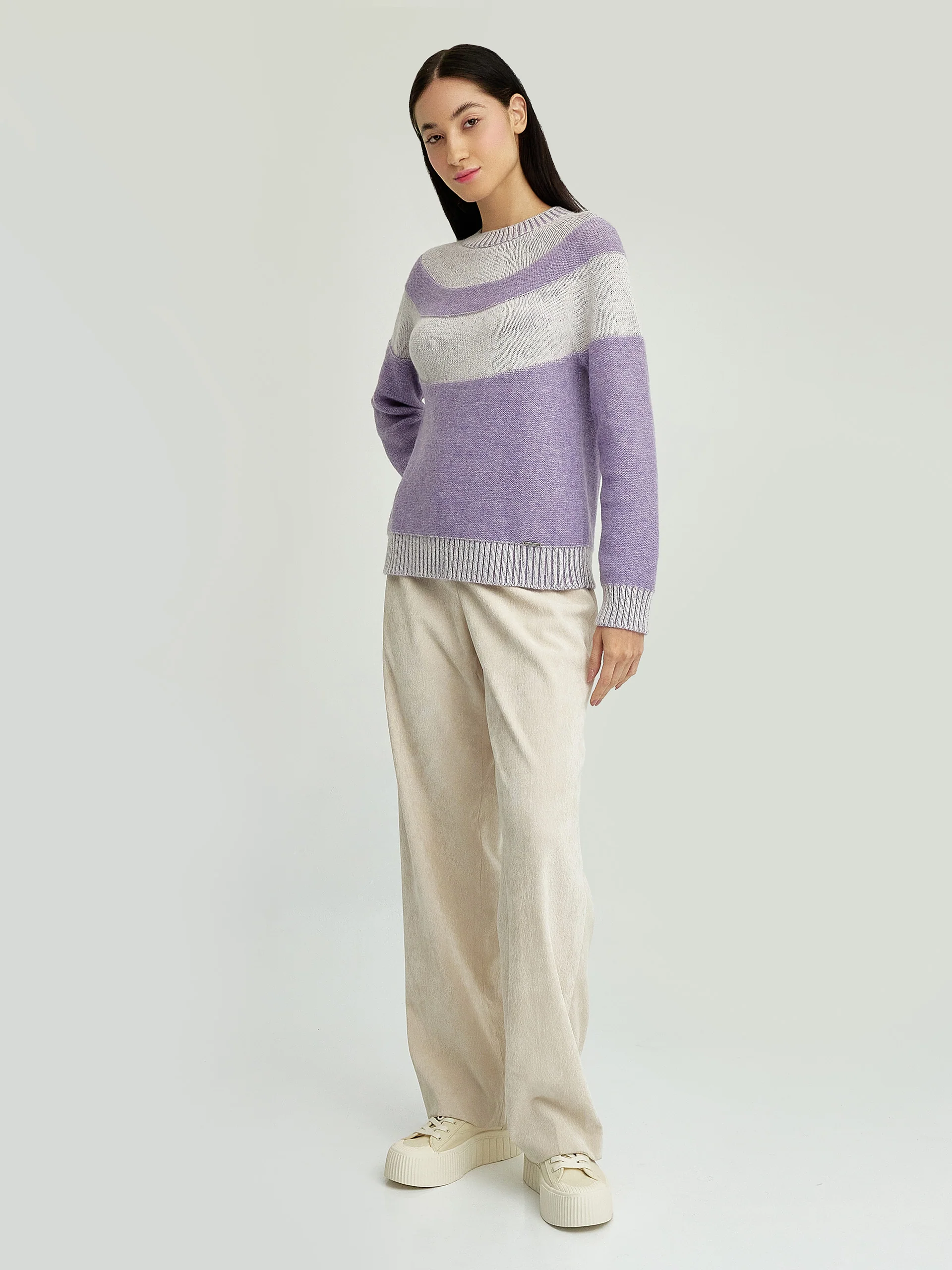 Ydris Sweater Baby Alpaca Color Purple - Image 4
