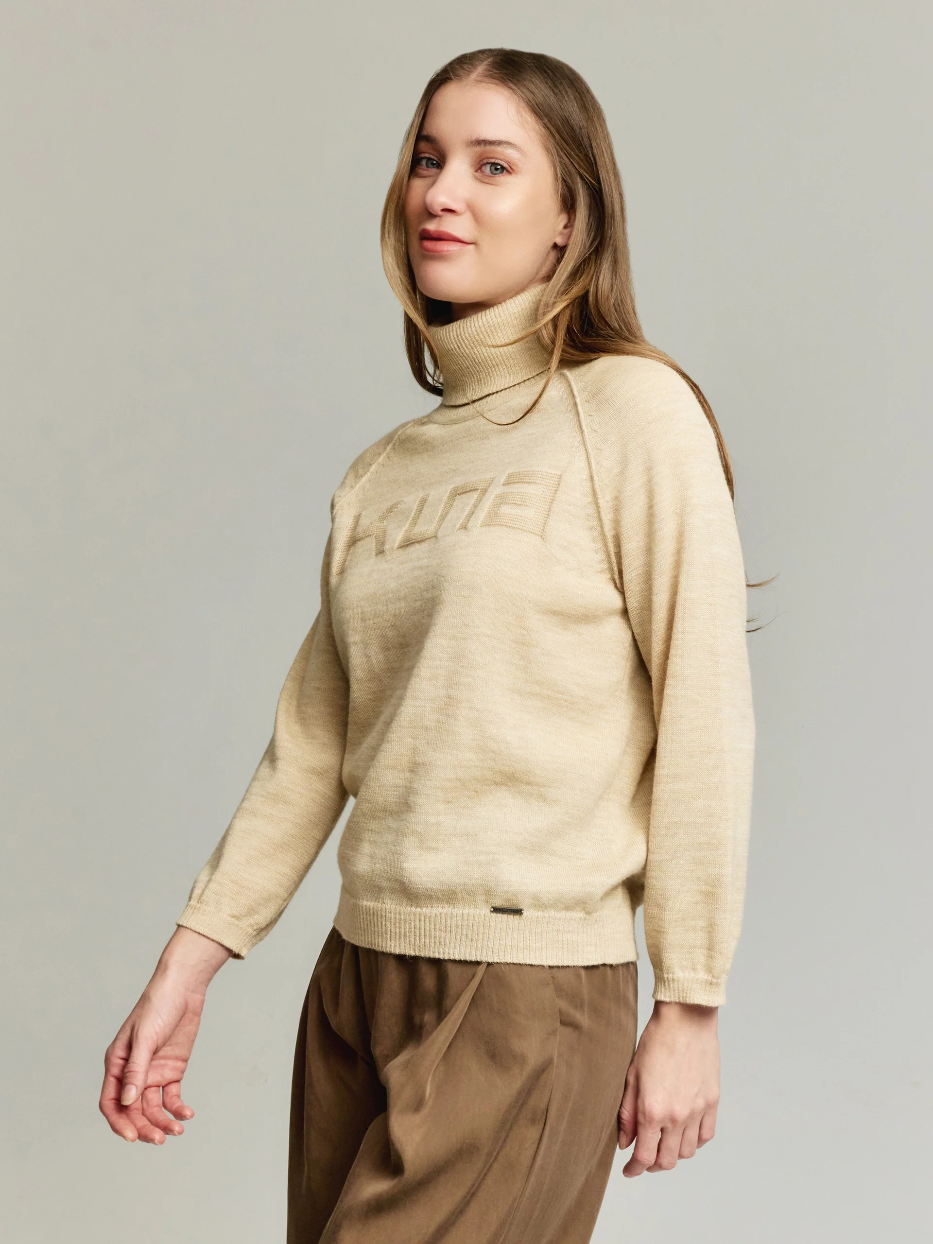 Yeah Sweater Baby Alpaca Color Beige - Image 2