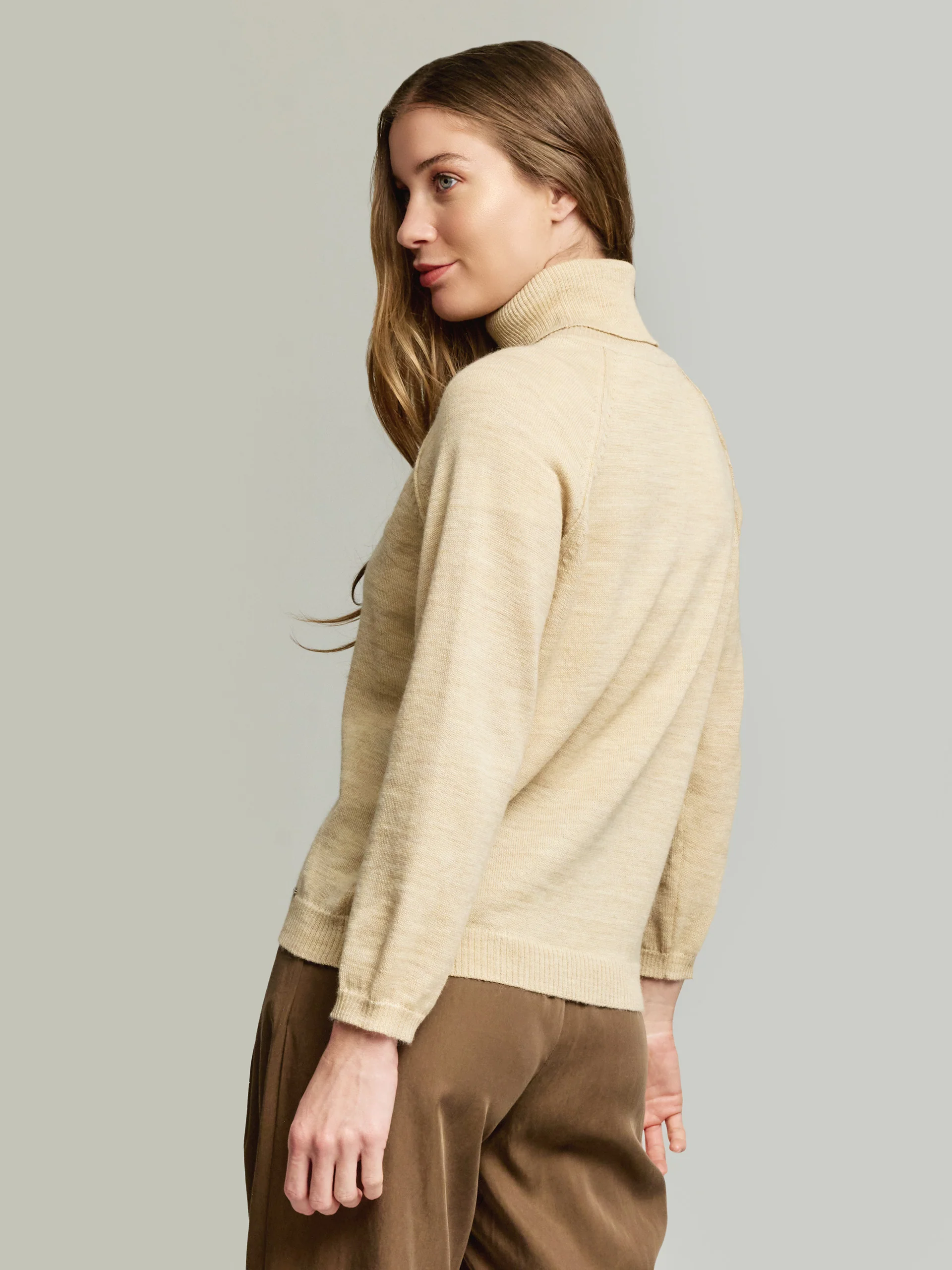 Yeah Sweater Baby Alpaca Color Beige - Image 3